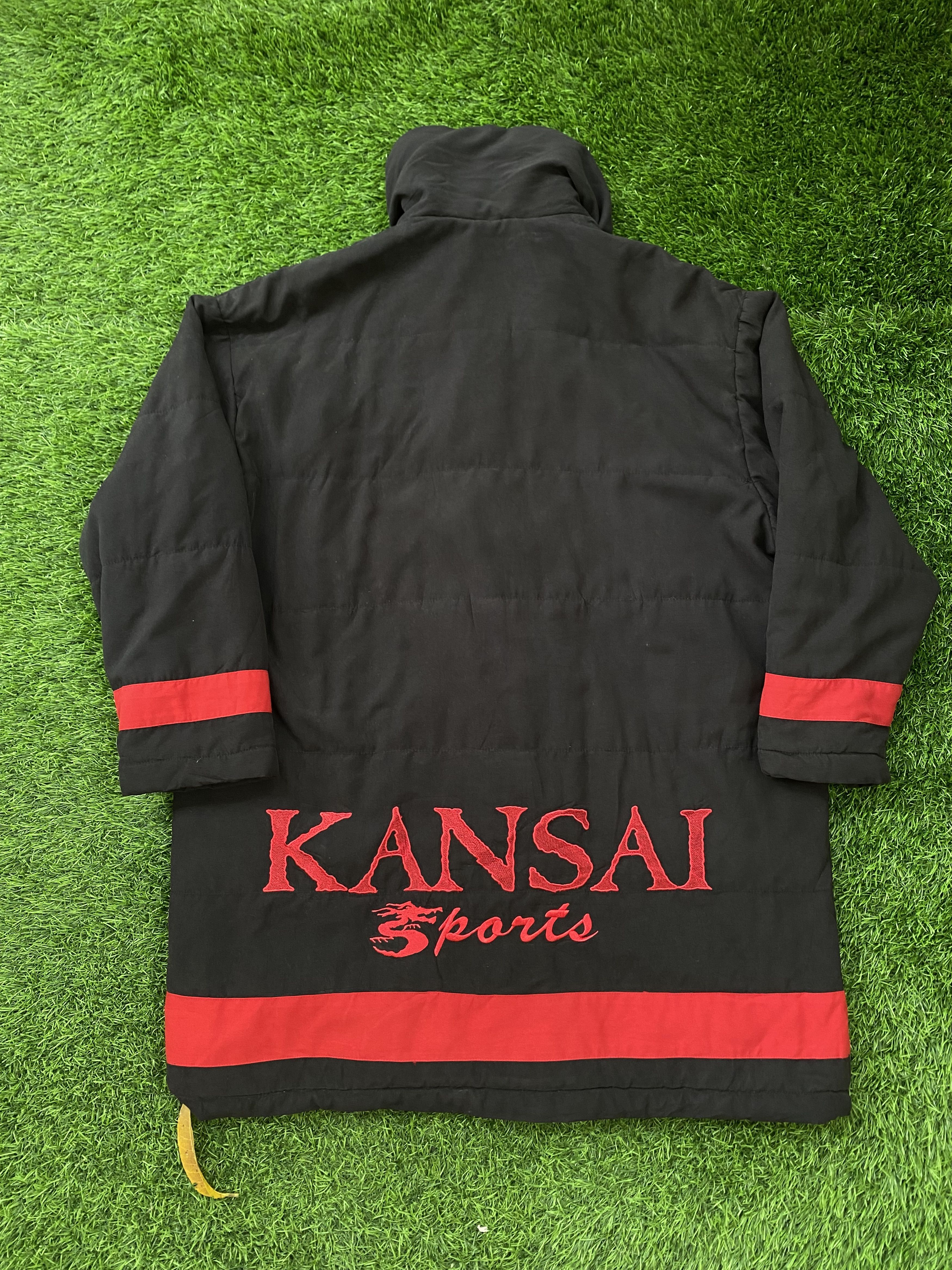 Kansai Yamamoto Vintage Kansai Yamamoto Sports Duffle Coat Big Logo Dragon Size US L / EU 52-54 / 3 - 2 Thumbnail