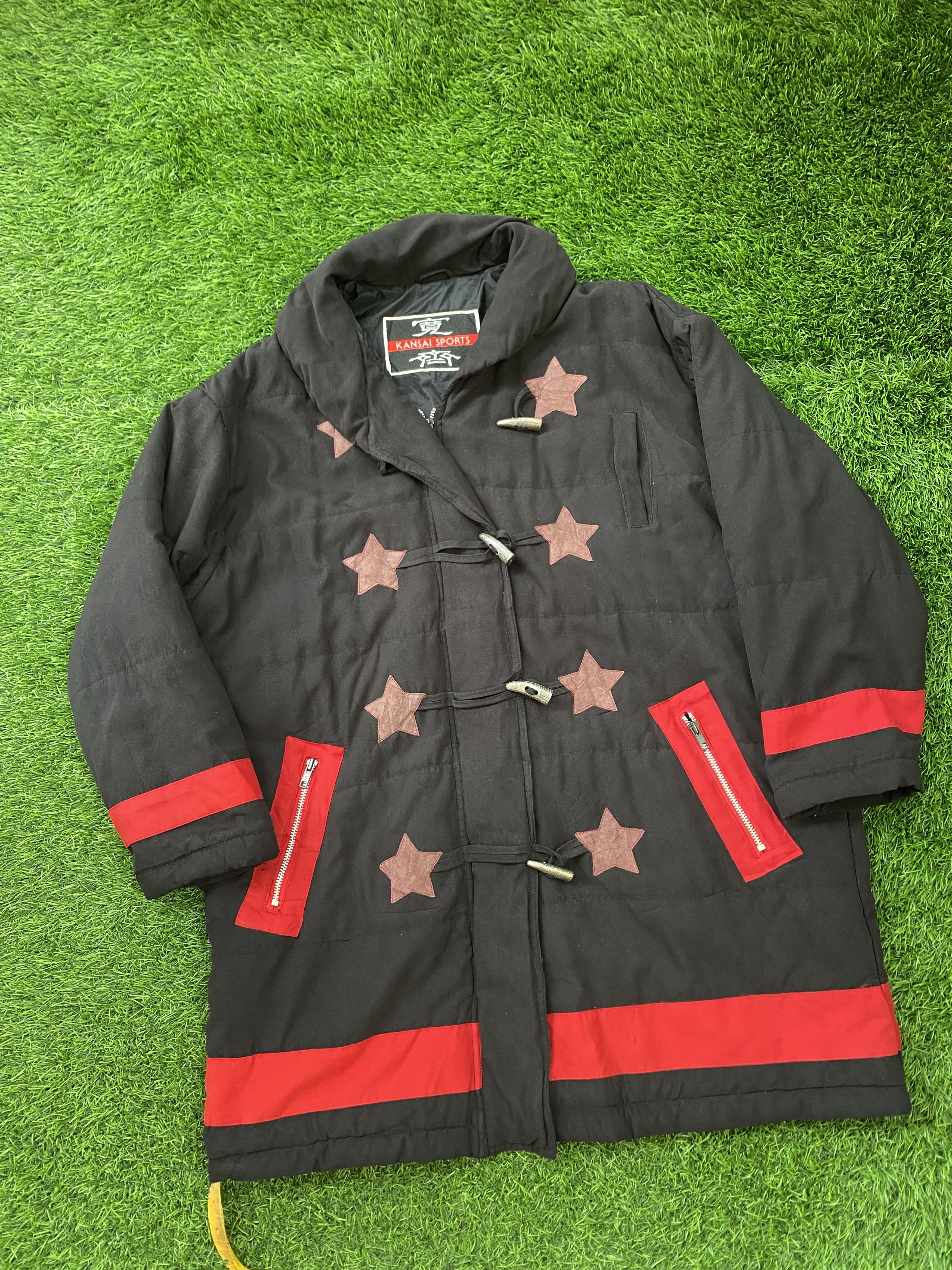 Kansai Yamamoto Vintage Kansai Yamamoto Sports Duffle Coat Big Logo Dragon Size US L / EU 52-54 / 3 - 1 Thumbnail