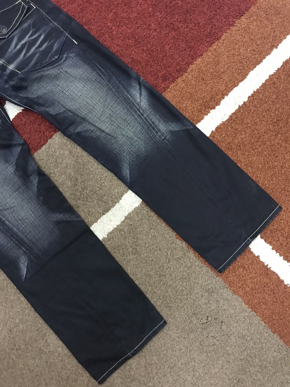 Indigo BACK NUMBER Japan Military Indigo Fades Tactical Light Denim Size US 31 - 3 Thumbnail