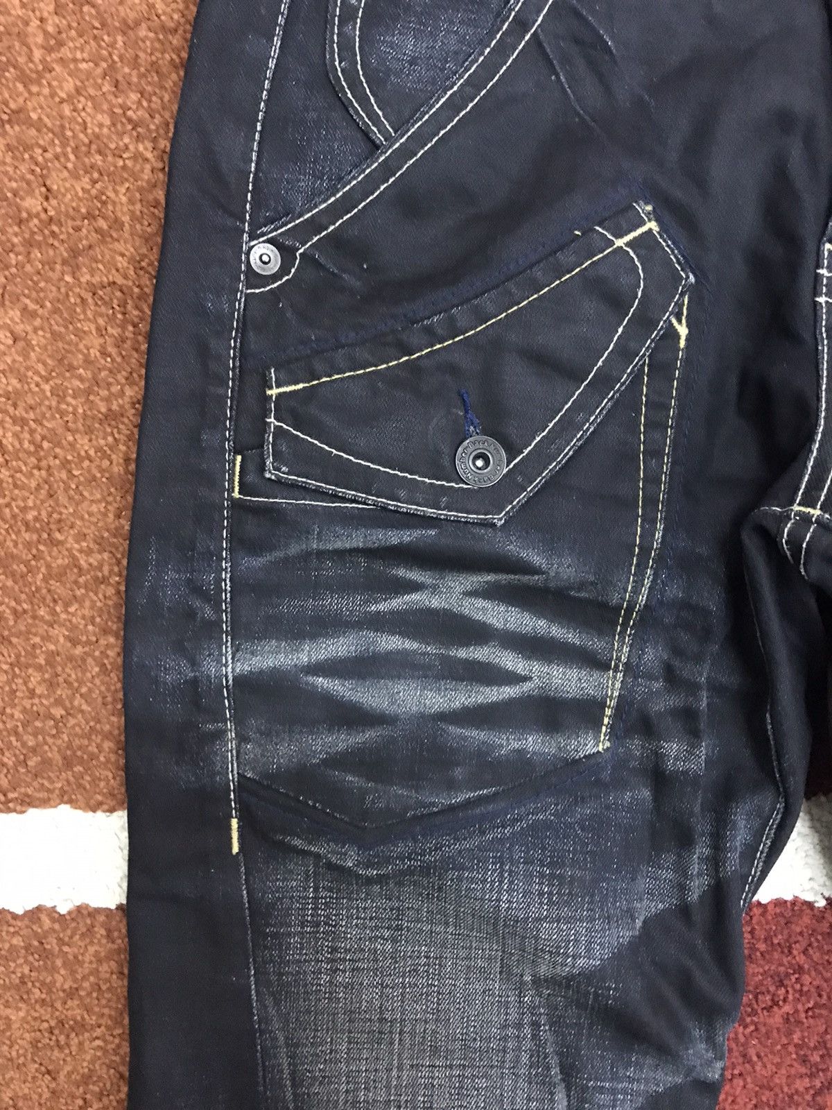 Indigo BACK NUMBER Japan Military Indigo Fades Tactical Light Denim Size US 31 - 5 Thumbnail