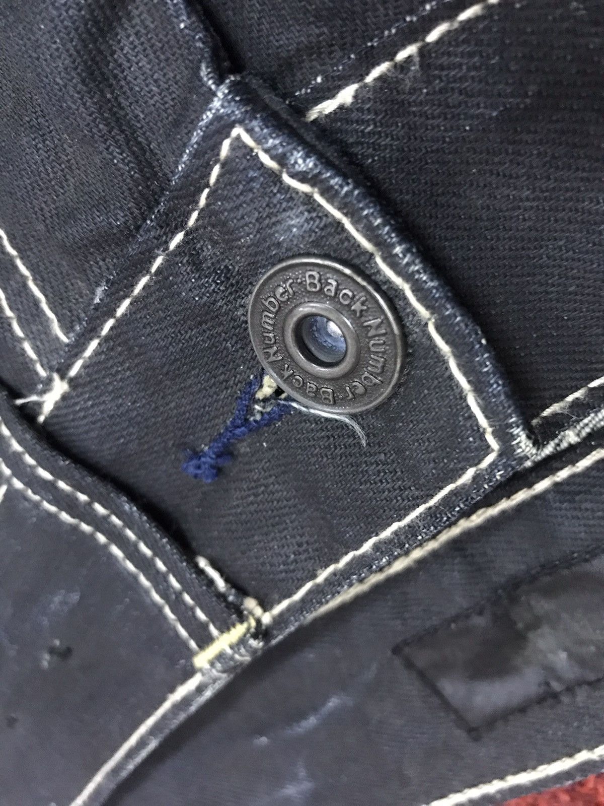Indigo BACK NUMBER Japan Military Indigo Fades Tactical Light Denim Size US 31 - 7 Thumbnail