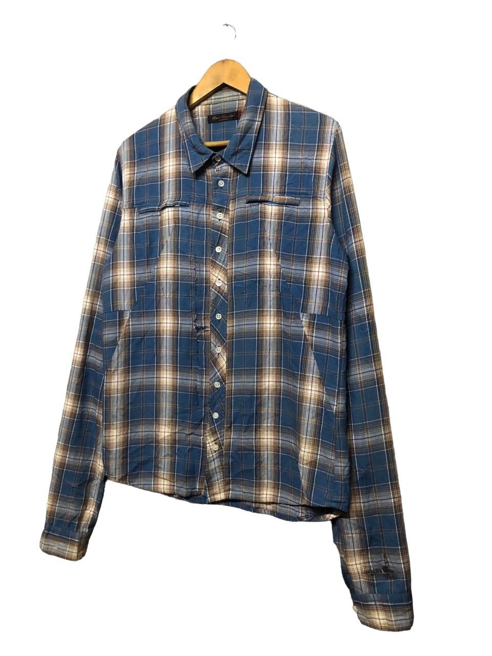 Jun Takahashi Ss98 Undercoverism Patch Work Distress Plaid Button UpShirt Size US M / EU 48-50 / 2 - 3 Thumbnail