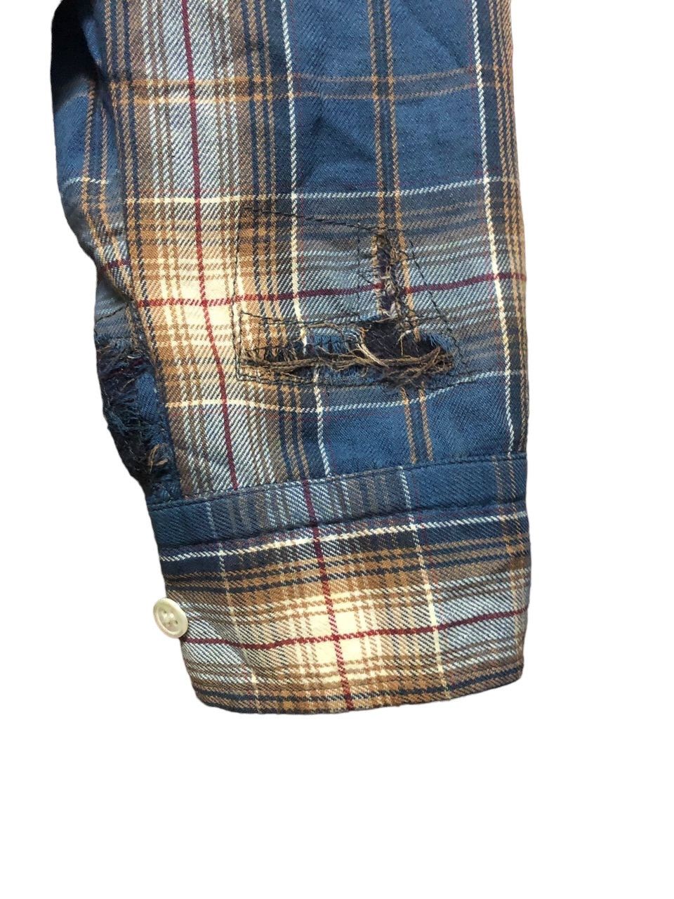 Jun Takahashi Ss98 Undercoverism Patch Work Distress Plaid Button UpShirt Size US M / EU 48-50 / 2 - 9 Thumbnail