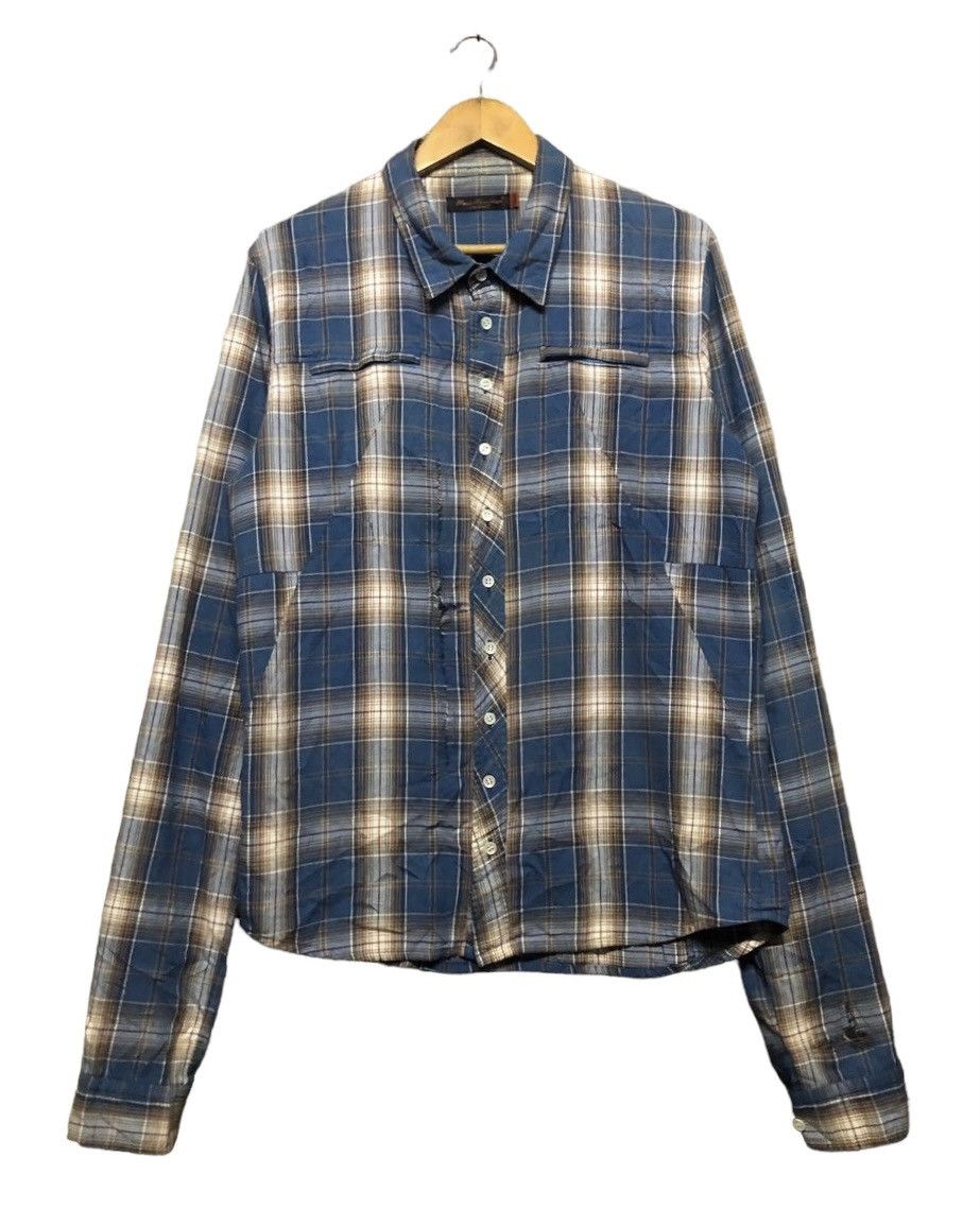 Jun Takahashi Ss98 Undercoverism Patch Work Distress Plaid Button UpShirt Size US M / EU 48-50 / 2 - 1 Thumbnail