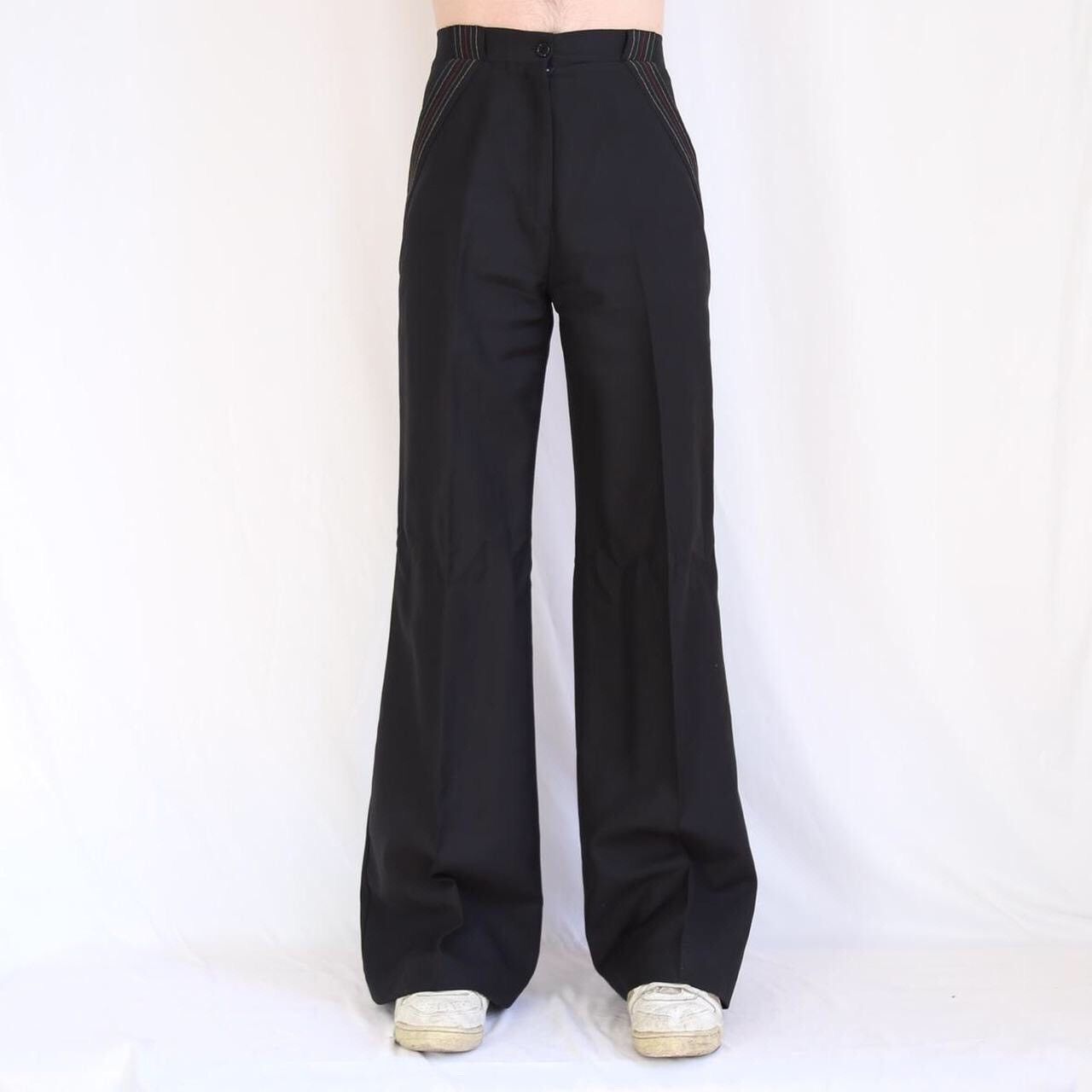 【60s〜】 vintage wide slacks usa black 60s〜】 vintage wide slacks usa black Vintage Mid-century