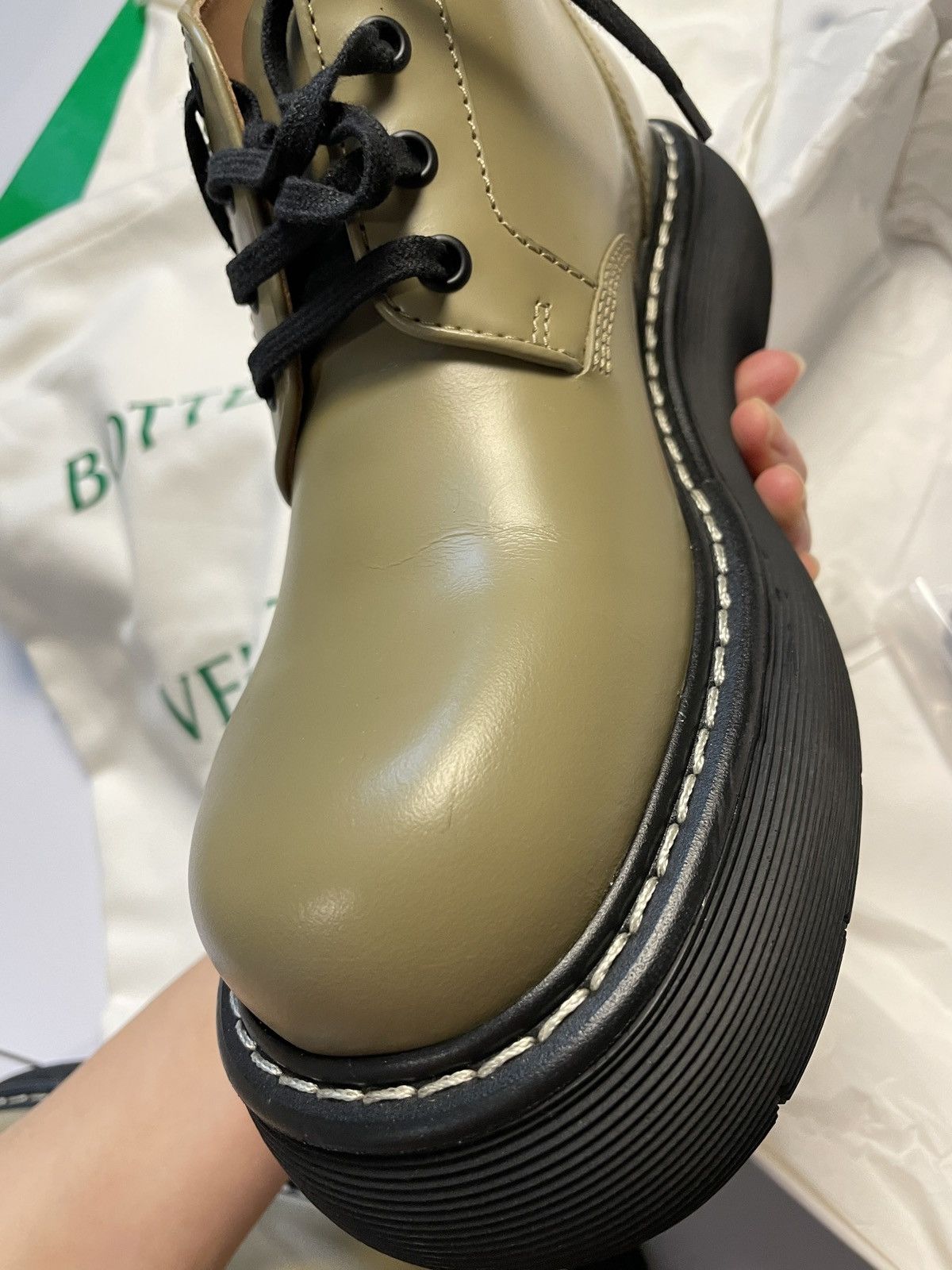 Bottega Veneta Bottega Veneta Bounce Lace-Up Boots Size US 9 / IT 39 - 13 Thumbnail