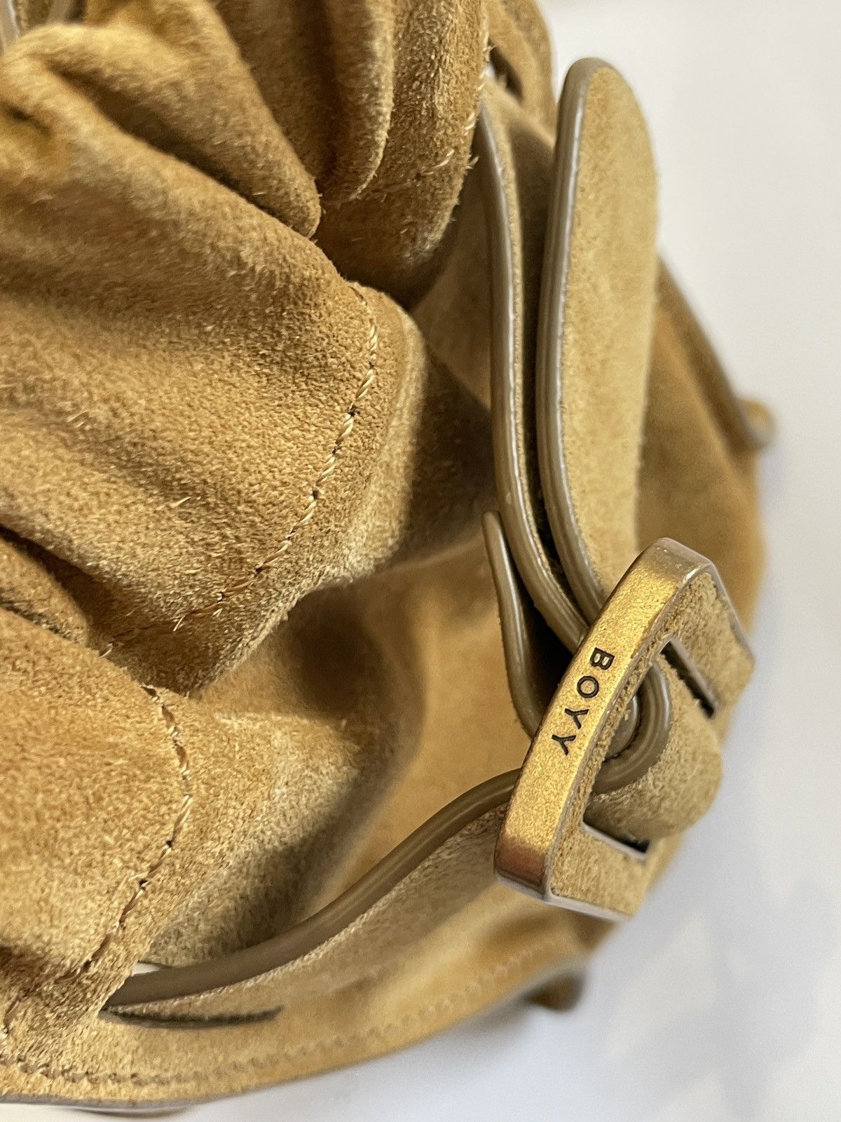 BOYY BOYY Suede Scrunchy Soft Shoulder Bag Size ONE SIZE - 8 Thumbnail
