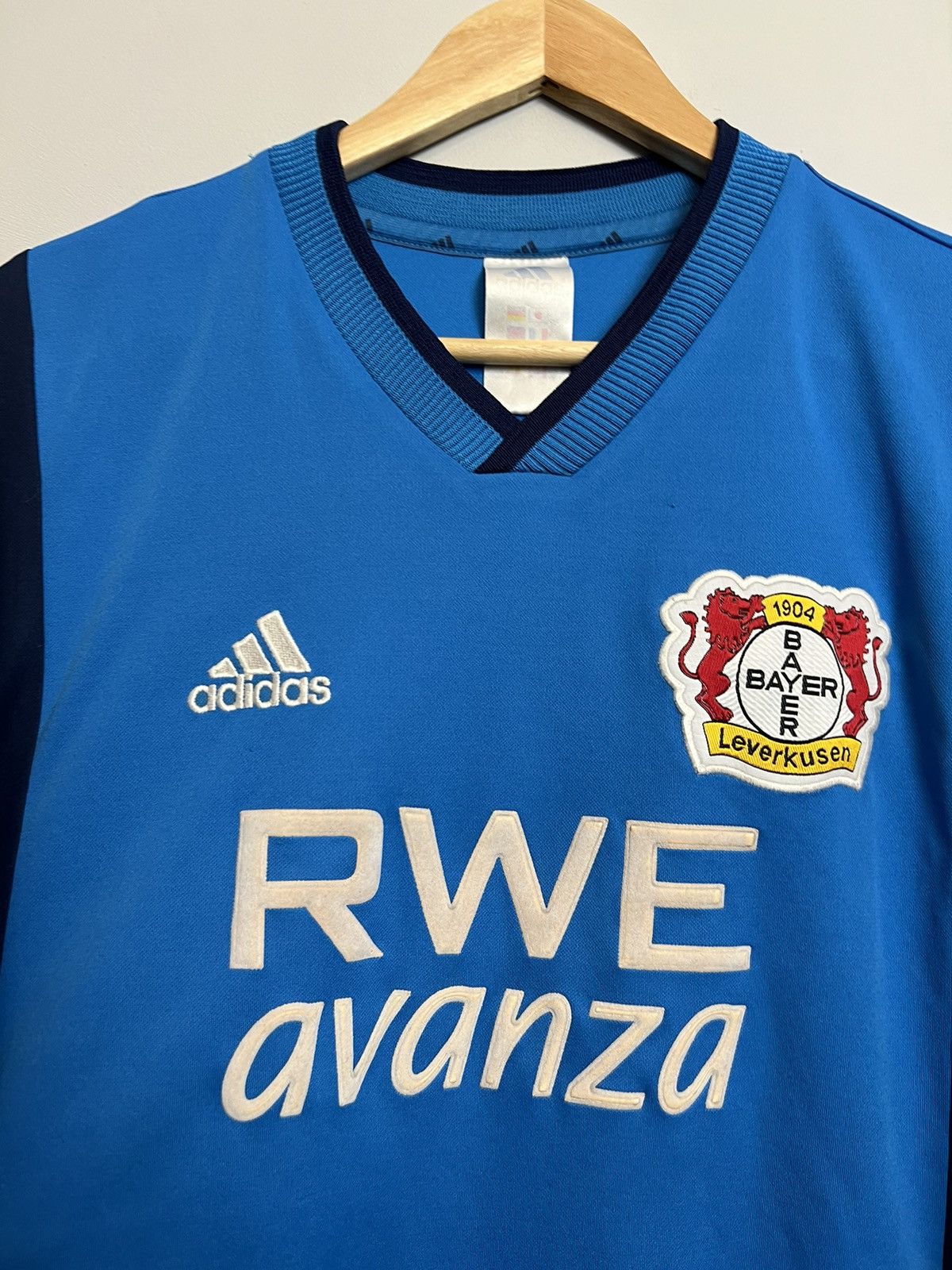 Adidas Rare Vintage 90s Adidas Bayer Leverkusen Football Jersey Size US L / EU 52-54 / 3 - 4 Thumbnail