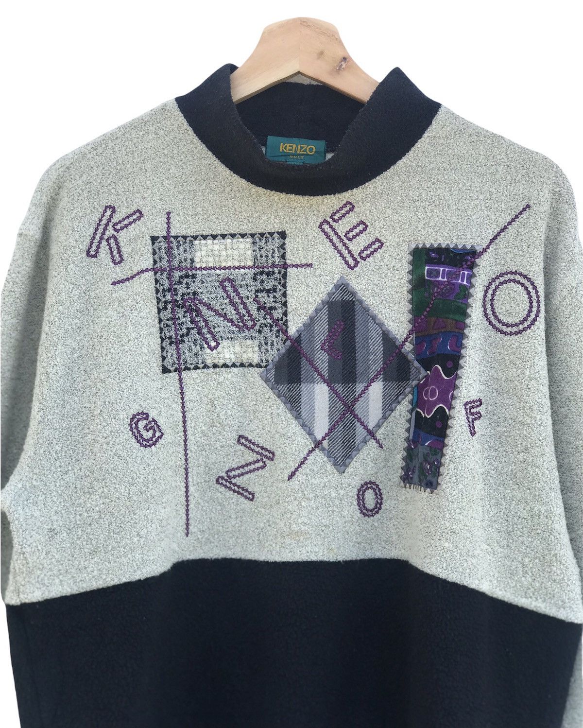 Kenzo Kenzo Fleece Two Tones Size US M / EU 48-50 / 2 - 2 Thumbnail
