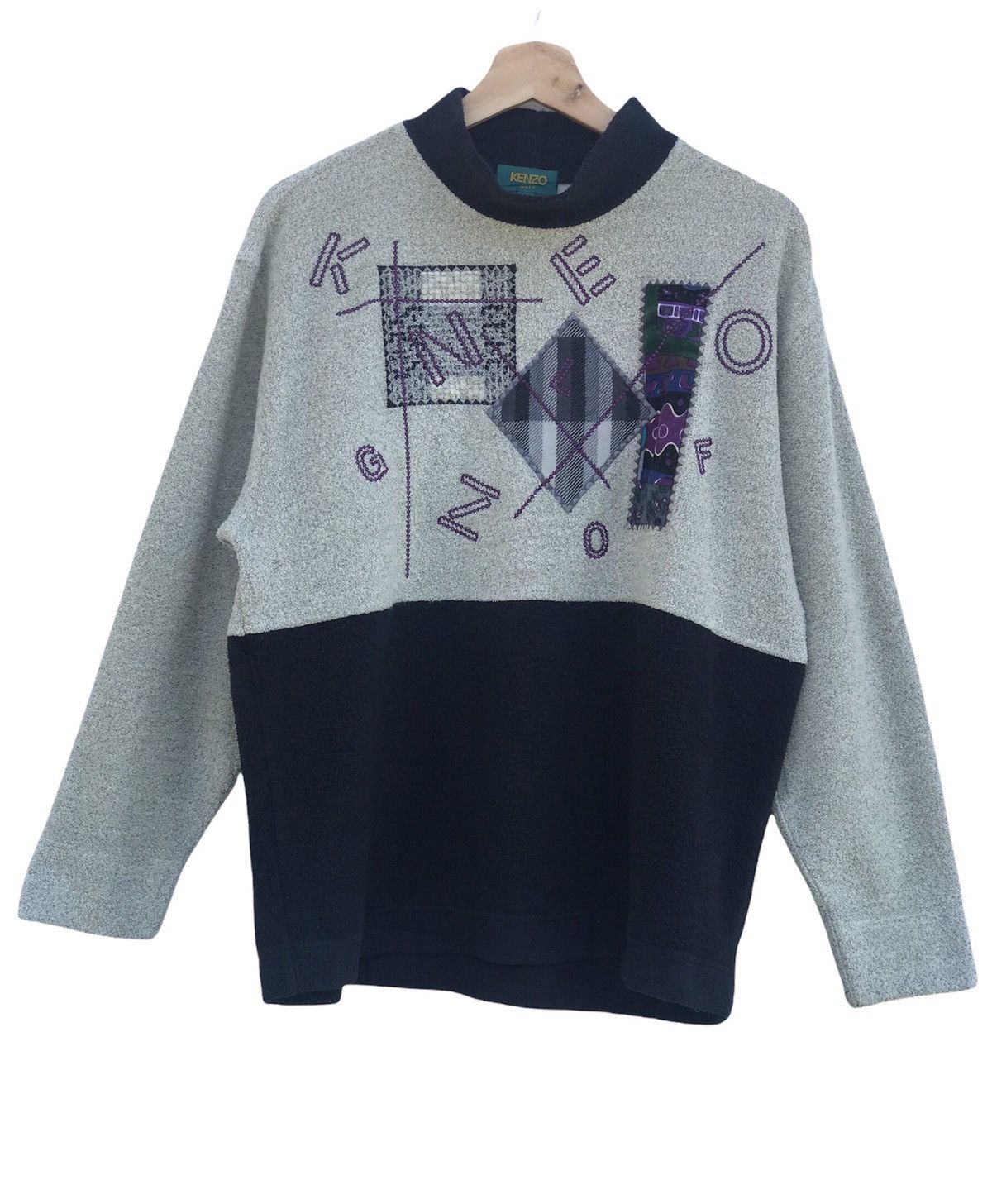 Kenzo Kenzo Fleece Two Tones Size US M / EU 48-50 / 2 - 1 Thumbnail