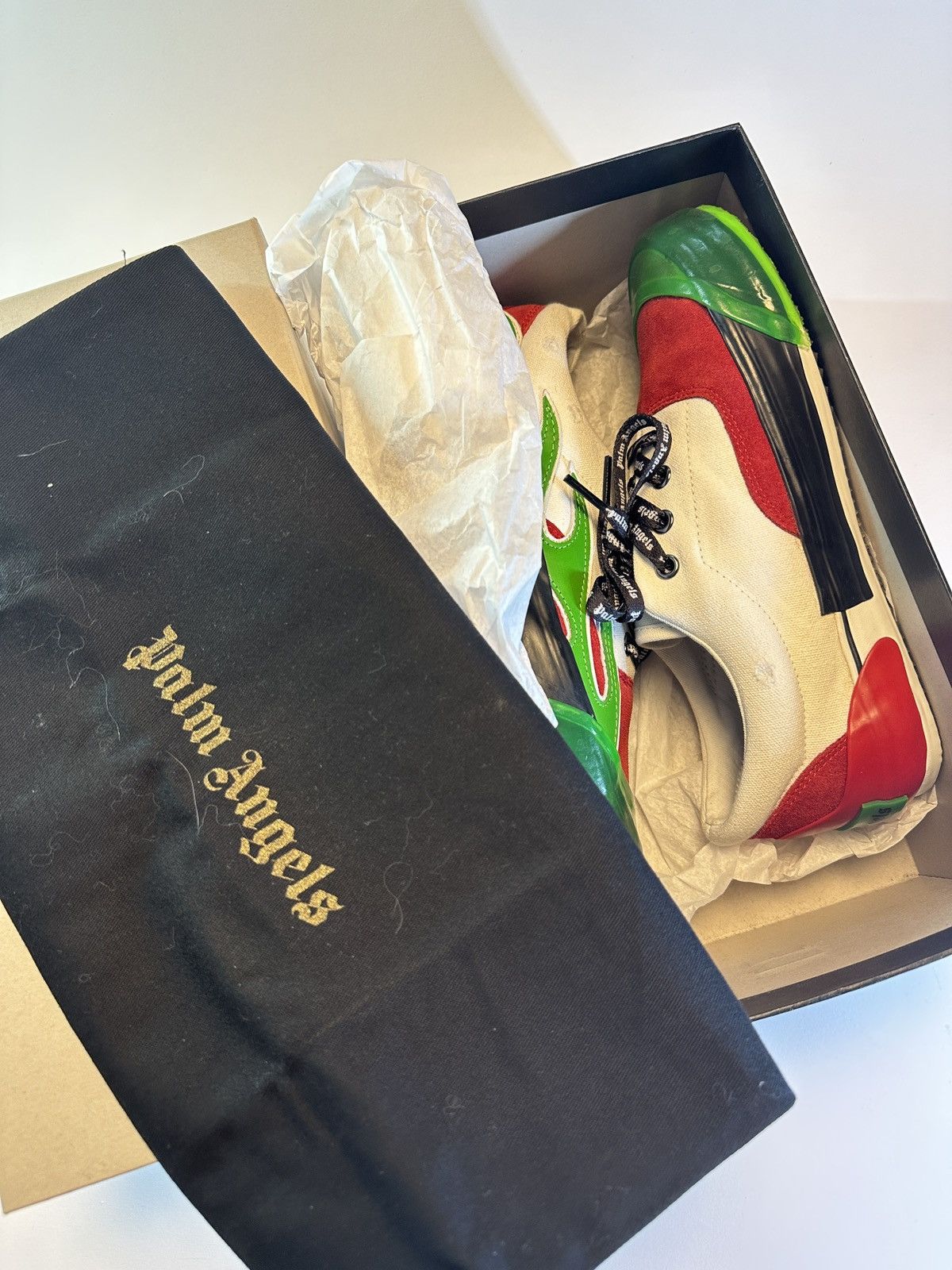 Palm Angels Palm Angels Multicolor flame sneakers Size US 8 / IT 38 - 7 Thumbnail