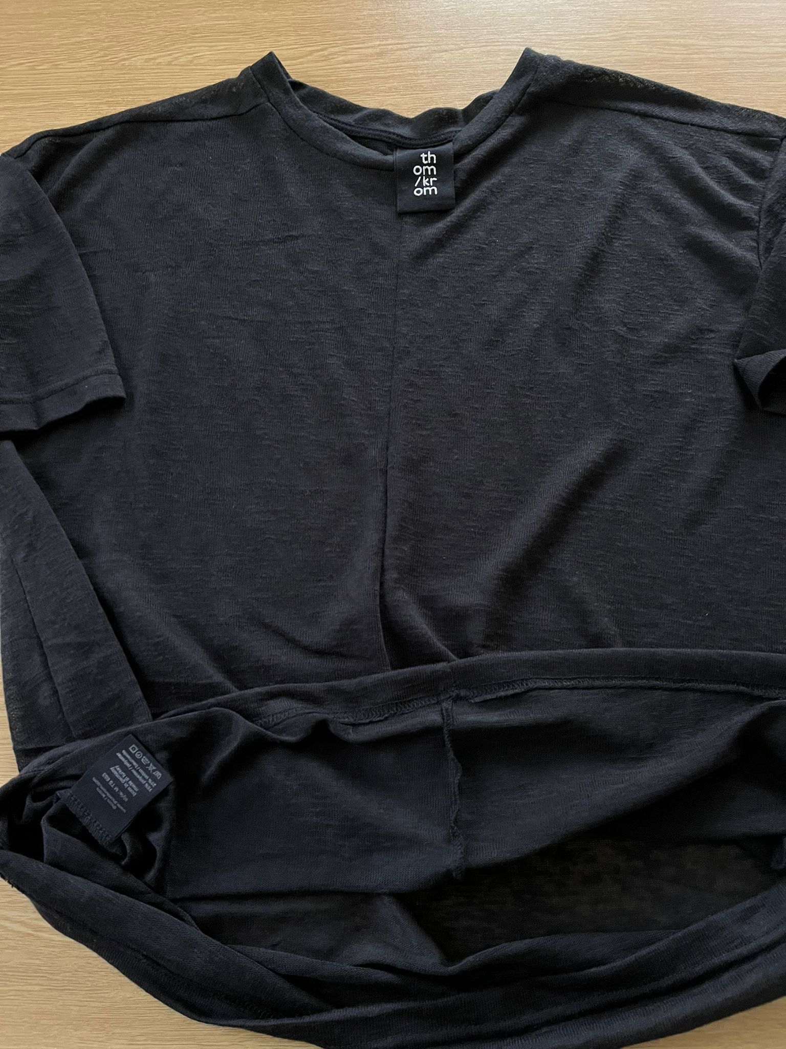 Thom Krom Thom Krom black Short Sleeve Size:S Size US S / EU 44-46 / 1 - 6 Thumbnail