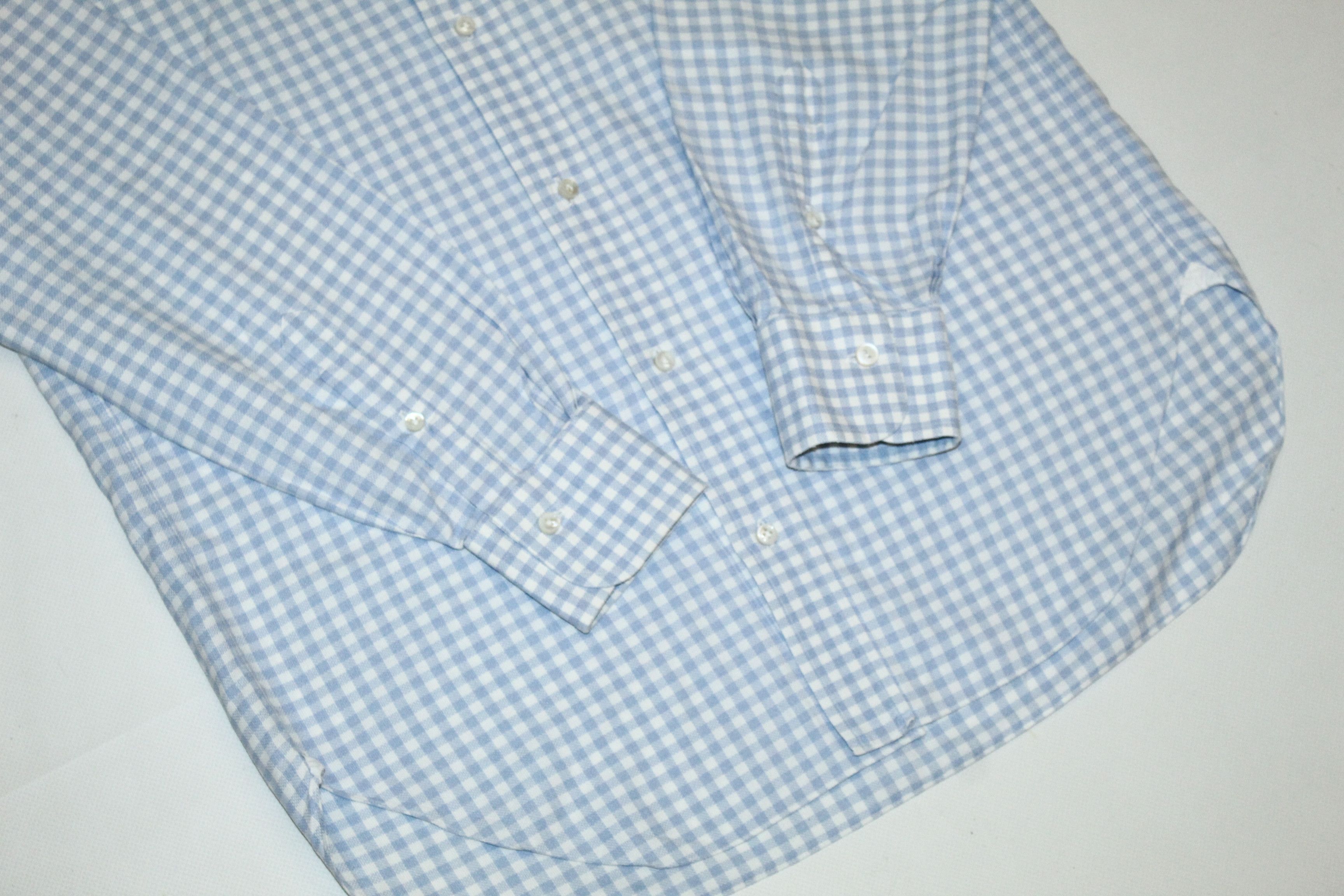 Barba Napoli Barba Napoli Button down Checked dress shirt 39 15 1/2 Size 40L - 4 Thumbnail
