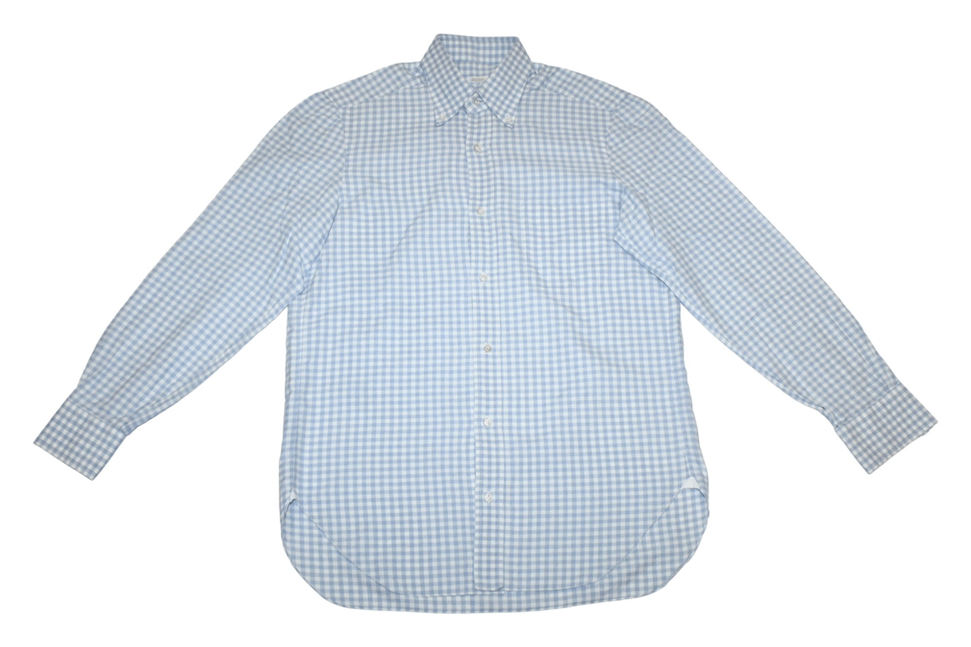 Barba Napoli Barba Napoli Button down Checked dress shirt 39 15 1/2 Size 40L - 2 Thumbnail
