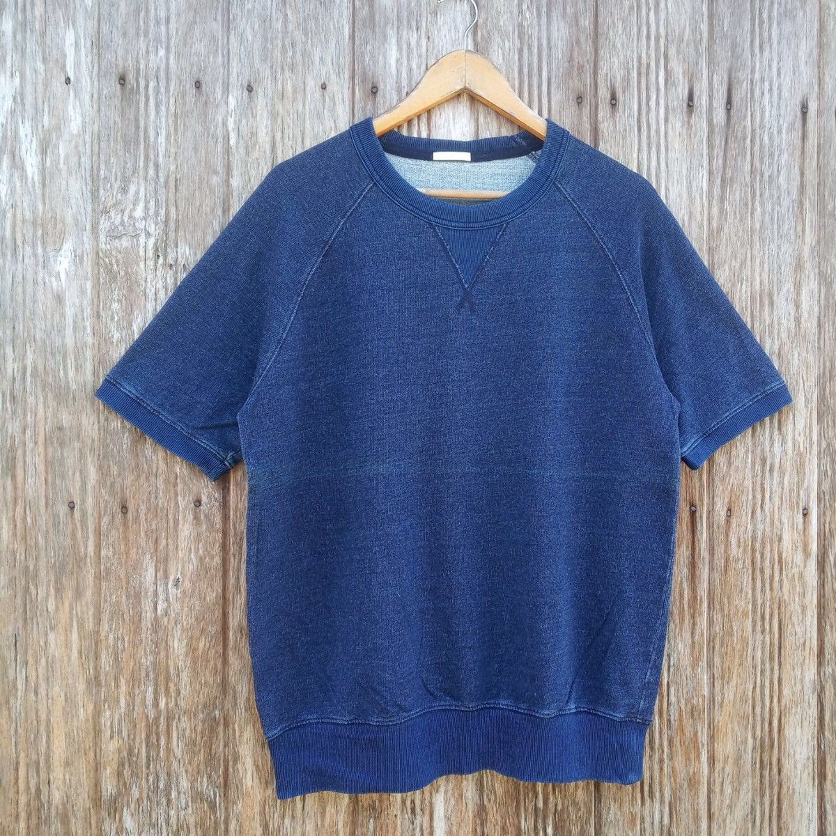 Indigo Vintage Blue Indigo Denime Style Casual Sleeve Less Jumper Size US M / EU 48-50 / 2 - 3 Thumbnail