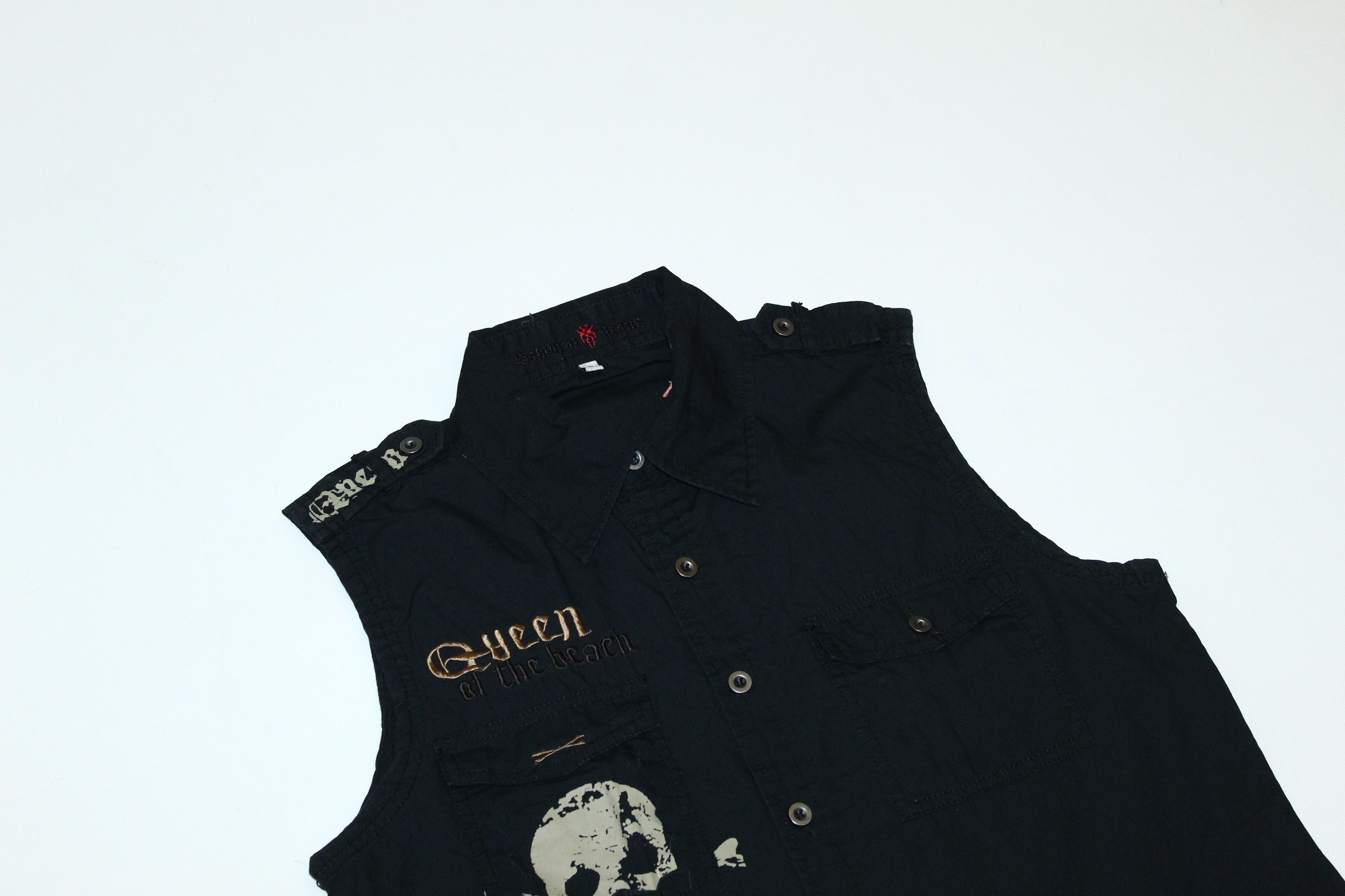 KMRii VTG🔥 Samurai Jeans punk seditionaries poem sleeveless shirt Size US S / EU 44-46 / 1 - 6 Thumbnail