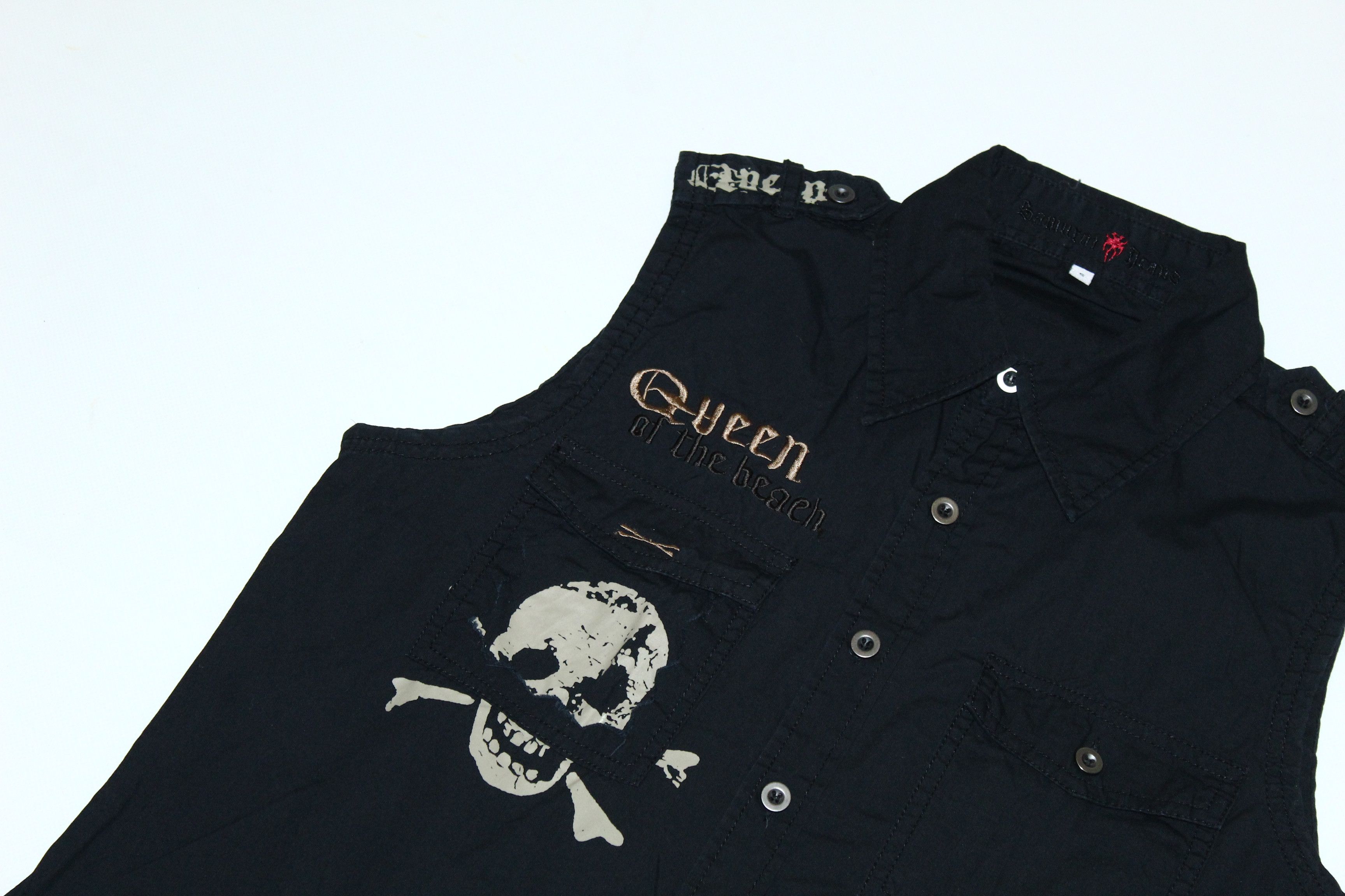 KMRii VTG🔥 Samurai Jeans punk seditionaries poem sleeveless shirt Size US S / EU 44-46 / 1 - 7 Thumbnail