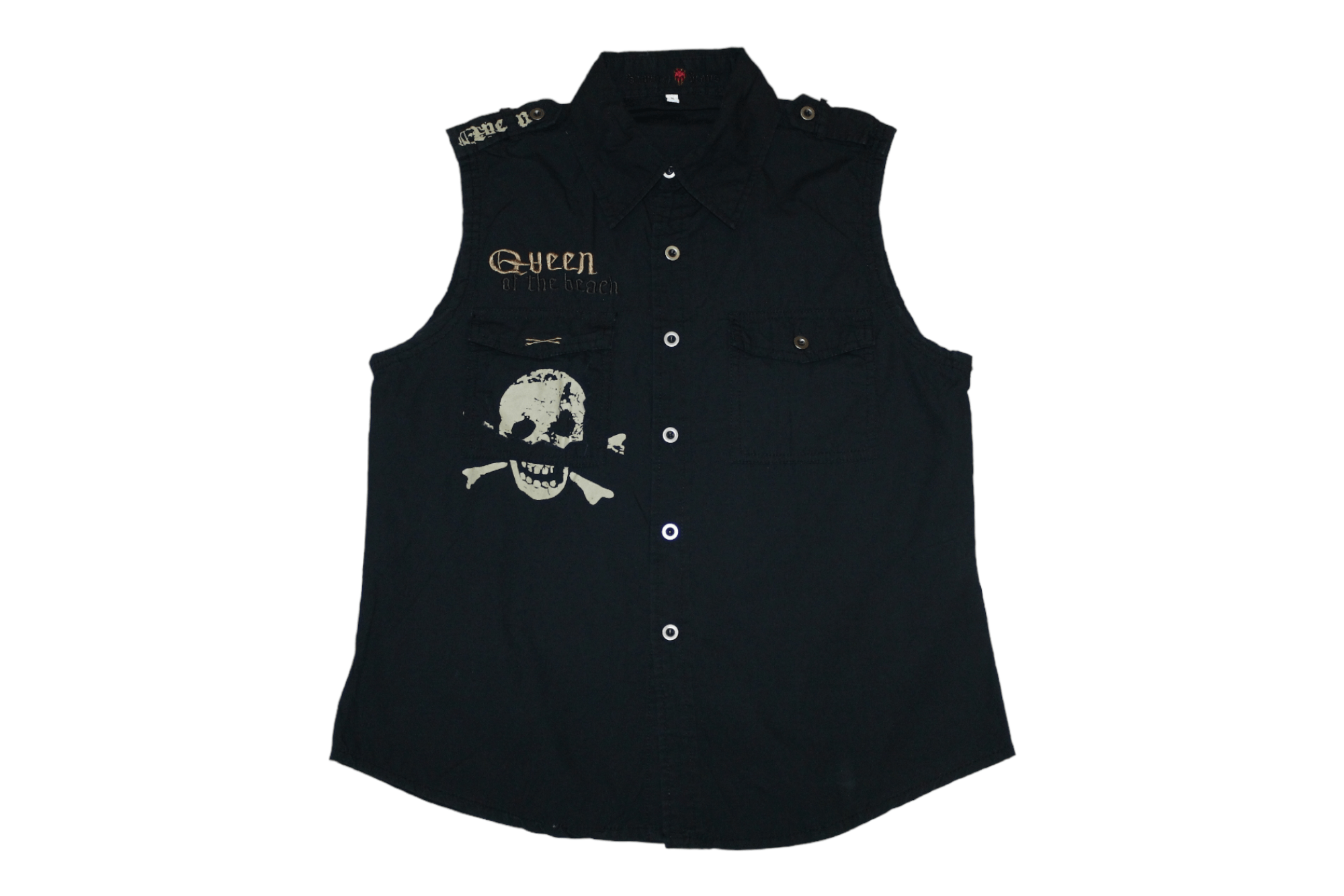 KMRii VTG🔥 Samurai Jeans punk seditionaries poem sleeveless shirt Size US S / EU 44-46 / 1 - 2 Thumbnail