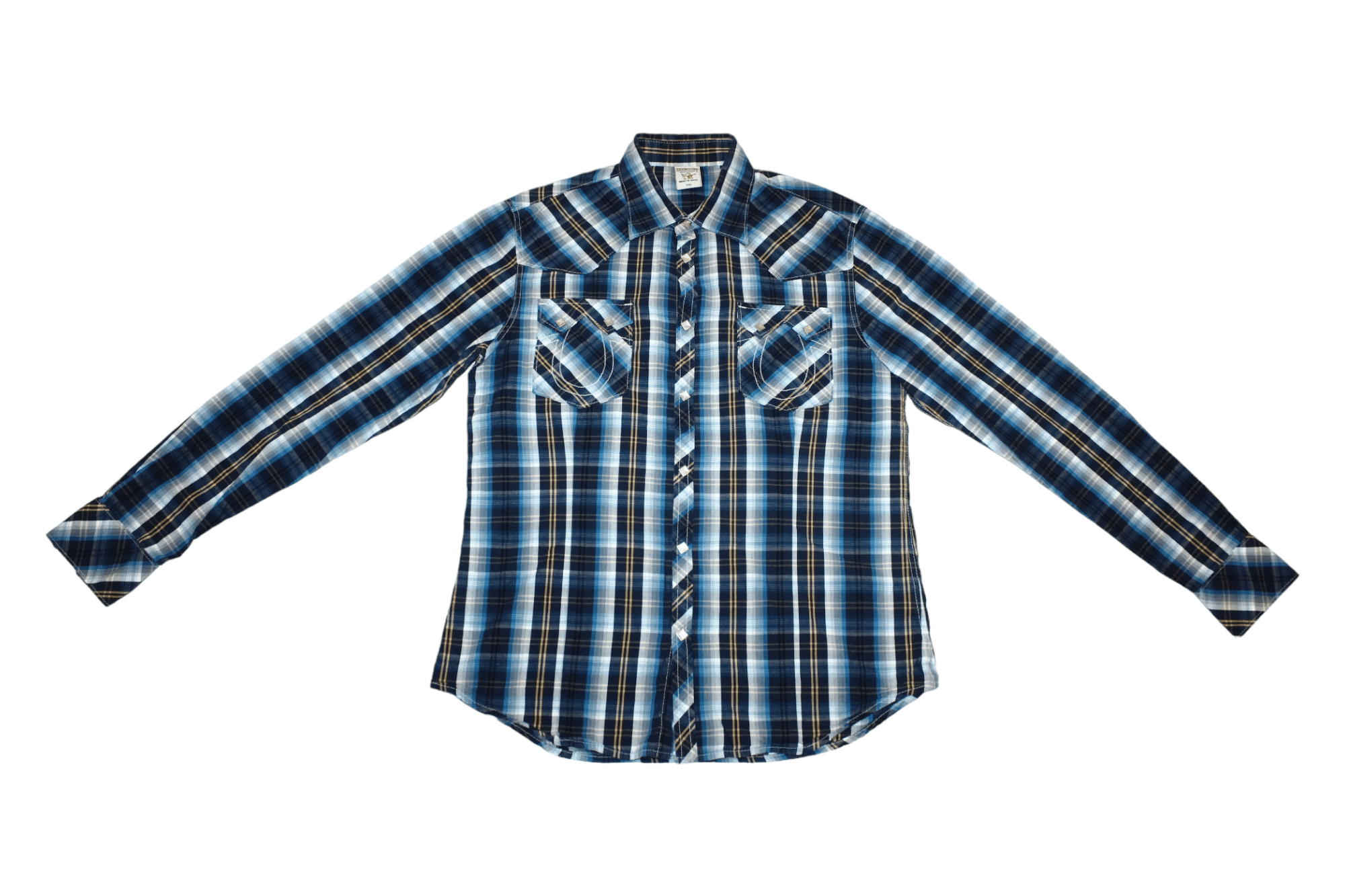 True Religion True Religion Snap Button Plaid Western Shirt Size US XXL / EU 58 / 5 - 4 Thumbnail