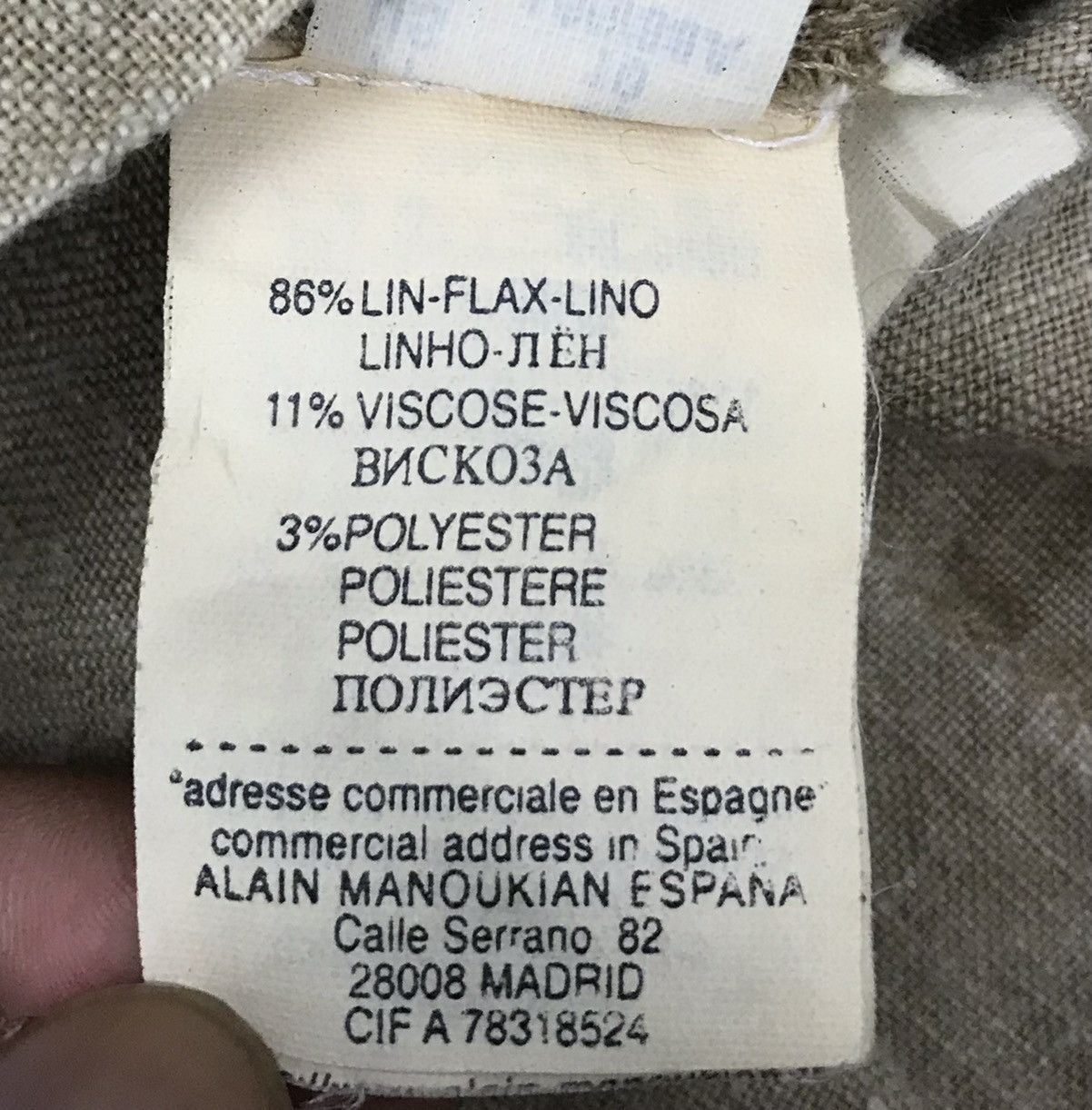 Japanese Brand × Vintage VINTAGE ALAIN MANOUKIAN ESPANA JACKET Size US M / EU 48-50 / 2 - 13 Thumbnail