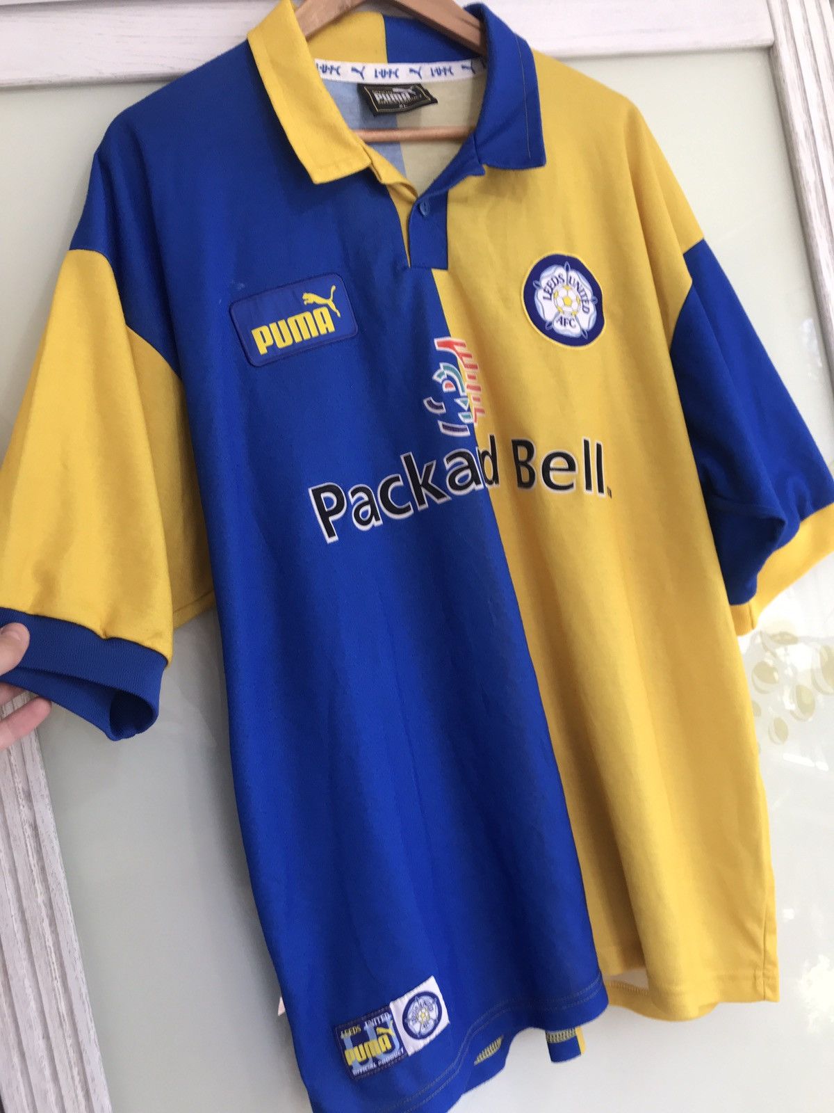 Puma Leeds United 1997-1998 Away Soccer Jersey Football Kit Size US XL / EU 56 / 4 - 2 Thumbnail