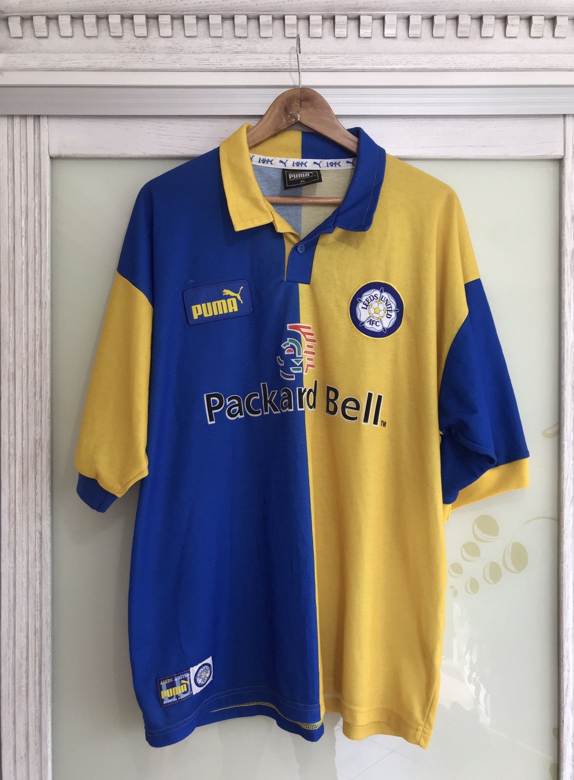 Puma Leeds United 1997-1998 Away Soccer Jersey Football Kit Size US XL / EU 56 / 4 - 1 Thumbnail