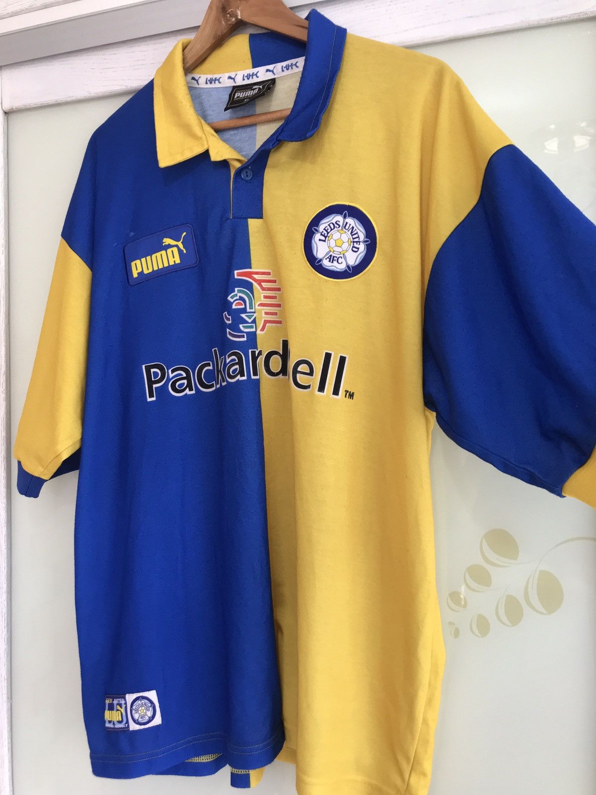 Puma Leeds United 1997-1998 Away Soccer Jersey Football Kit Size US XL / EU 56 / 4 - 3 Thumbnail