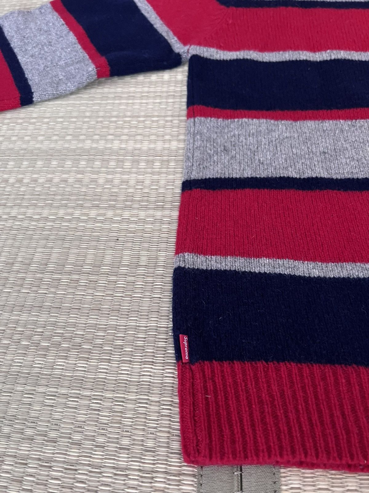 Supreme Striped Wool Sweater Size US XL / EU 56 / 4 - 4 Thumbnail