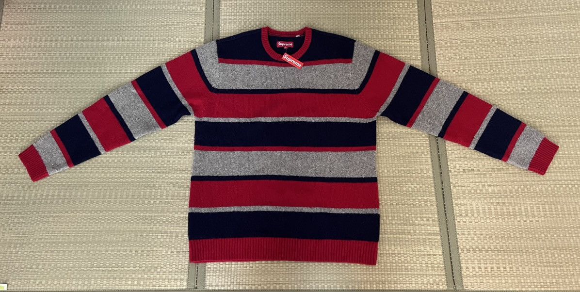 Supreme Striped Wool Sweater Size US XL / EU 56 / 4 - 1 Thumbnail