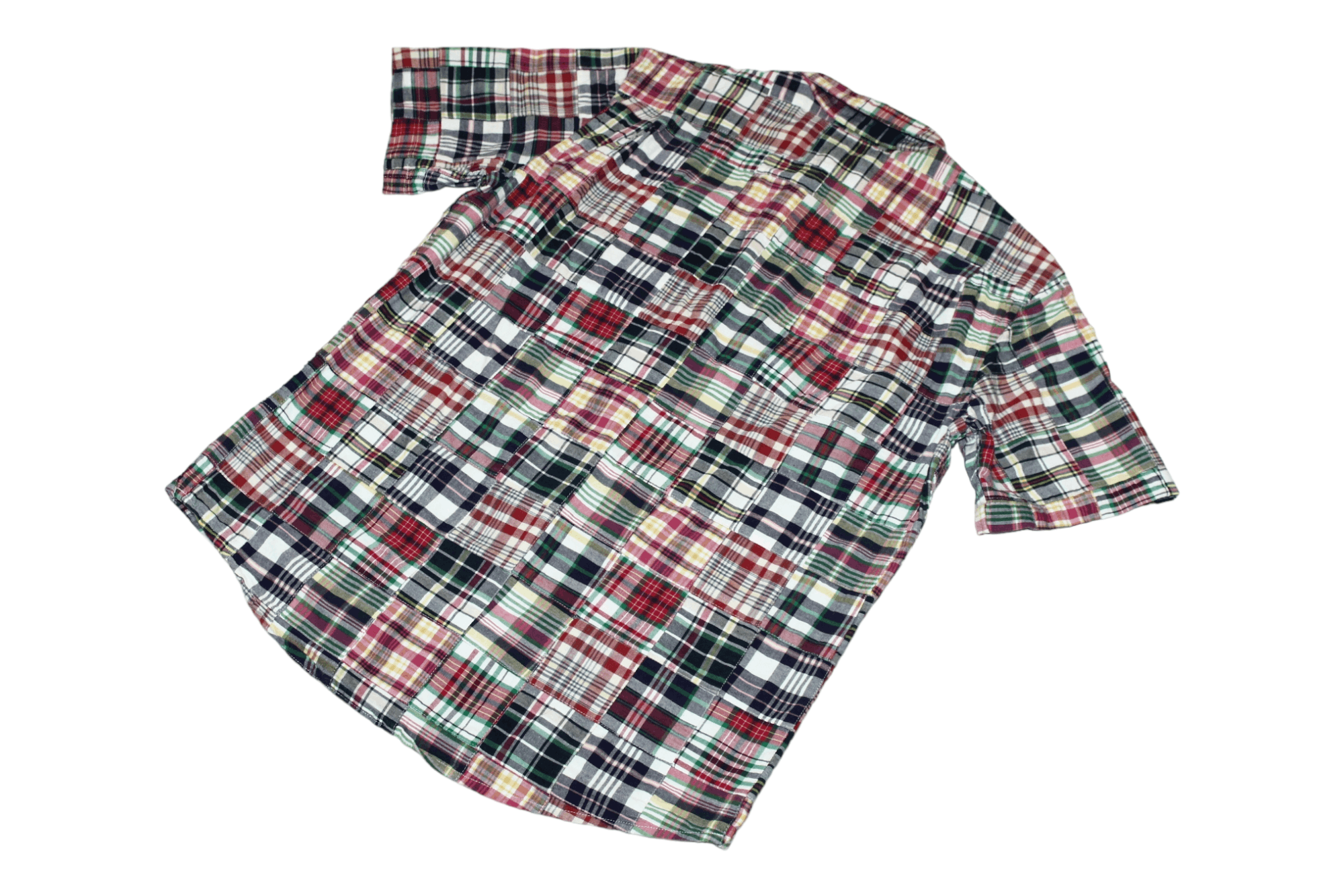 Gap Gap Madras Boro Patchwork Baggy Short Sleeve Shirt Size US L / EU 52-54 / 3 - 5 Thumbnail