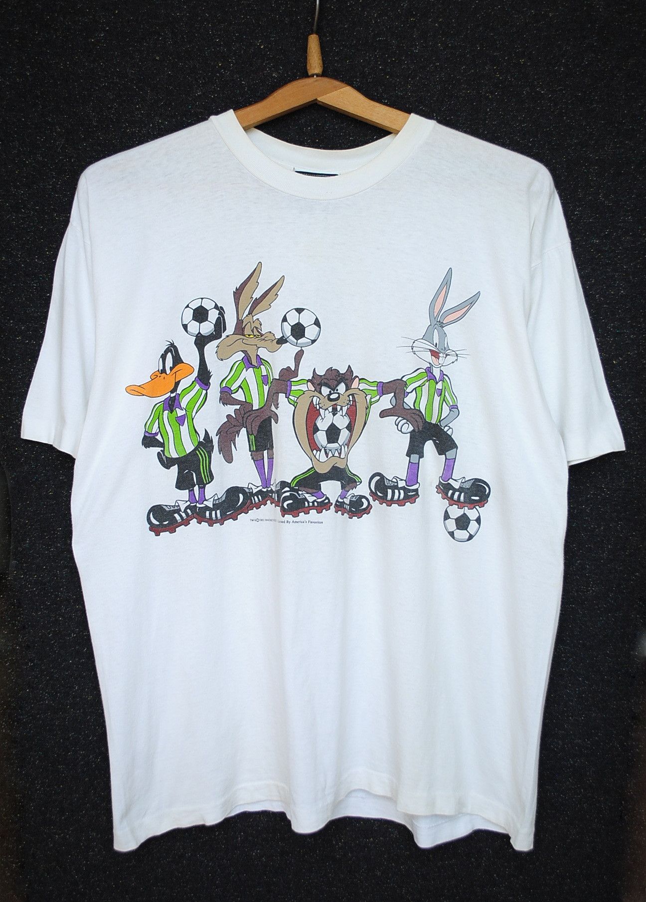 Vintage 1993 'Warner Bros' Official Cartoon Black Graphic Sweatshirt M