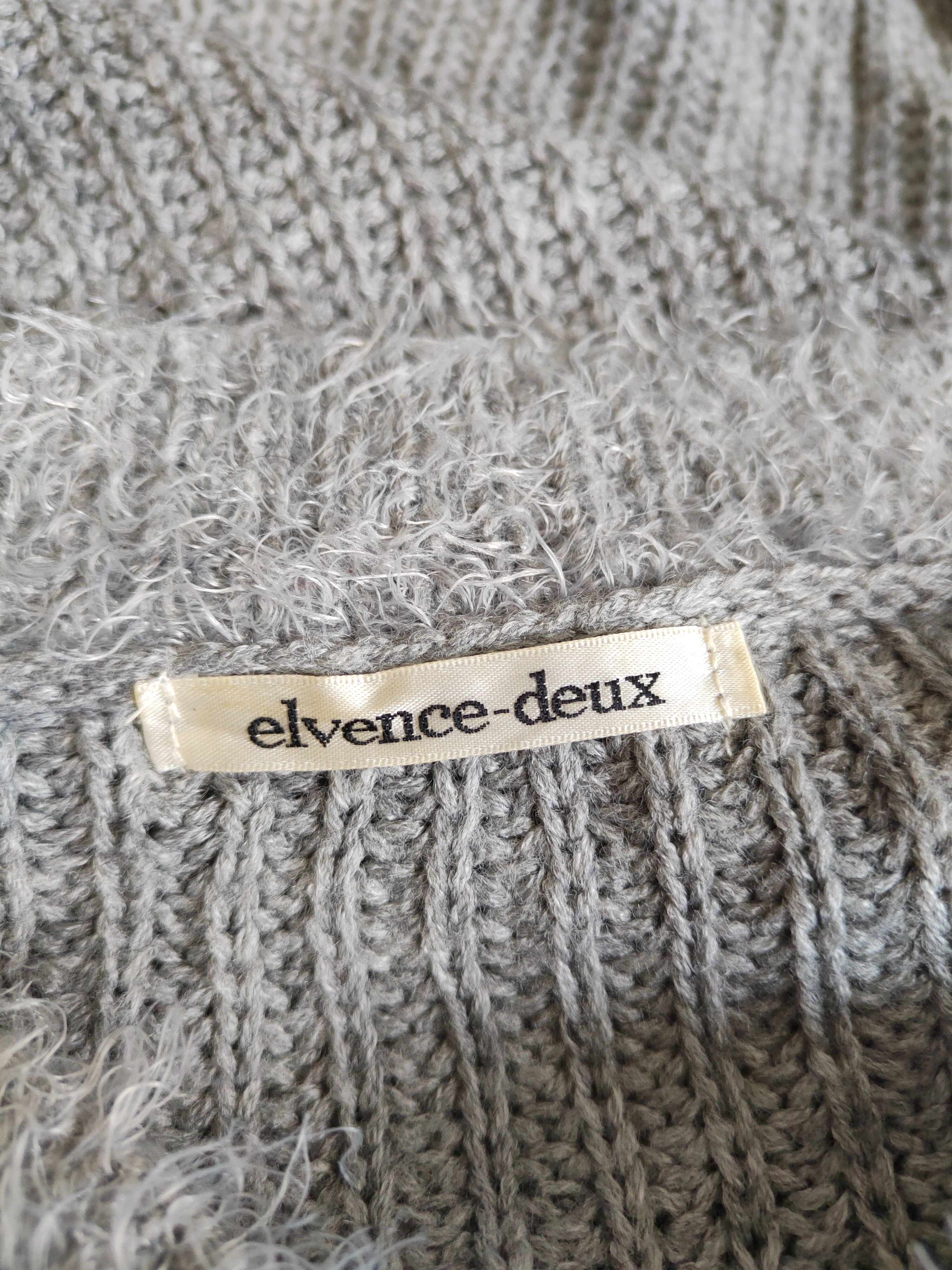 Homespun Knitwear Elvence Deux Gray Shag Shaggy Fur Mohair Knitwear #S808 Size M / US 6-8 / IT 42-44 - 12 Thumbnail