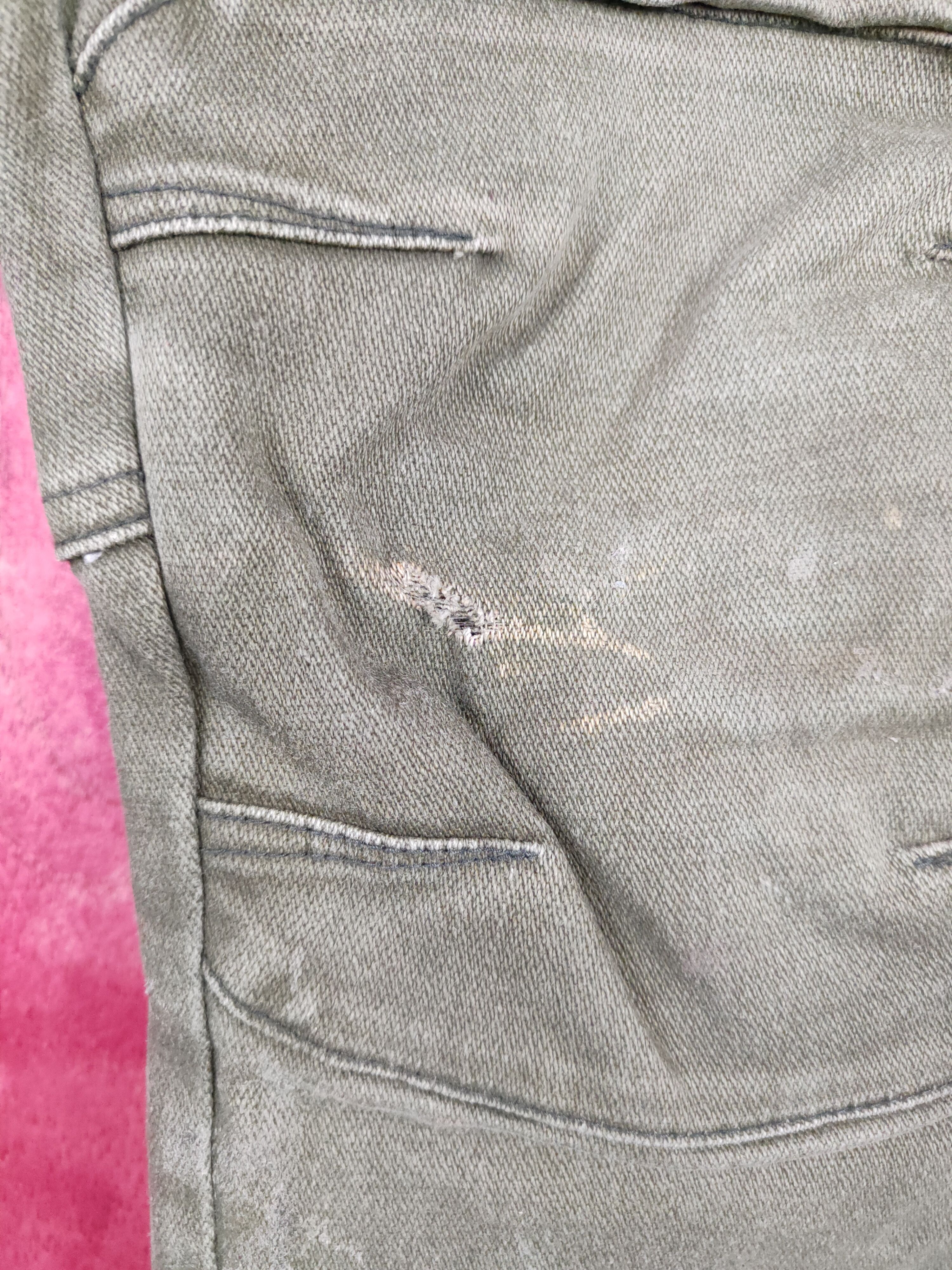 Japanese Brand Tora-Toraichi Olive Ripped Multipocket Cargo Pants #S815 Size US 30 / EU 46 - 10 Thumbnail