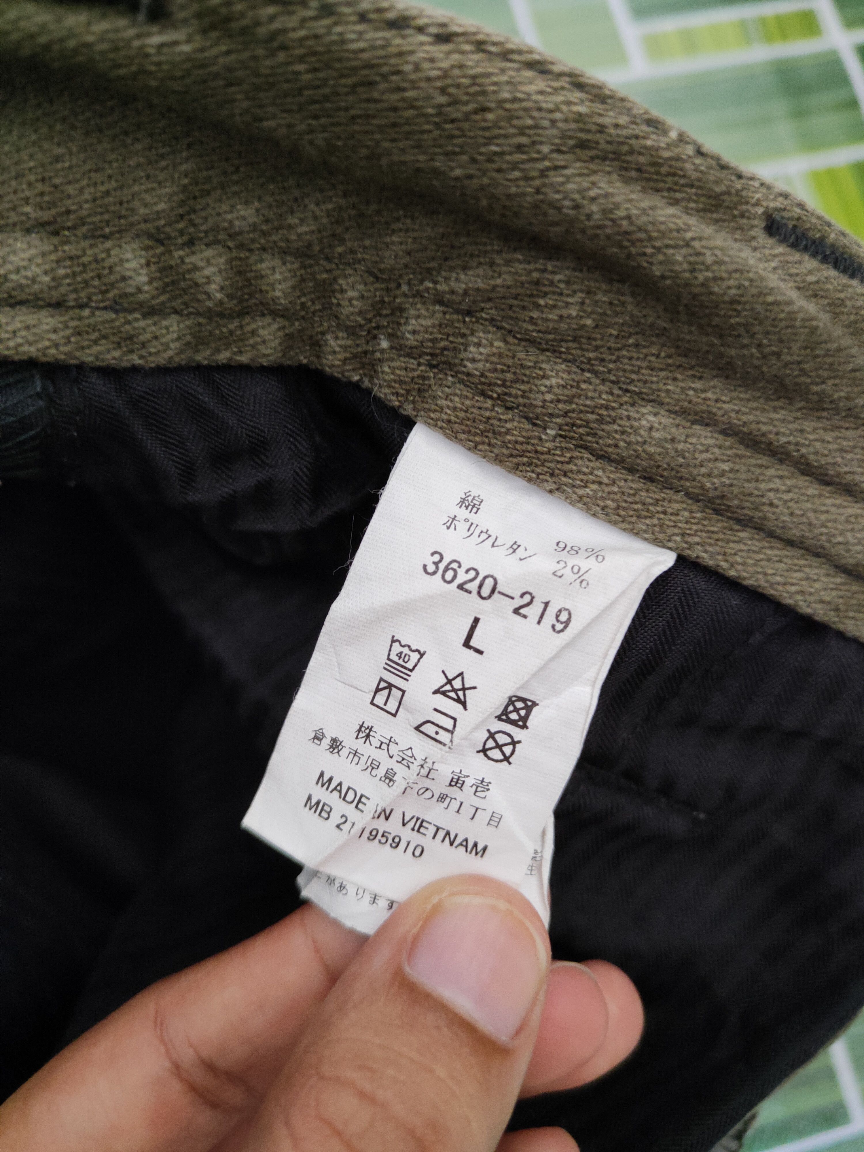 Japanese Brand Tora-Toraichi Olive Ripped Multipocket Cargo Pants #S815 Size US 30 / EU 46 - 21 Thumbnail