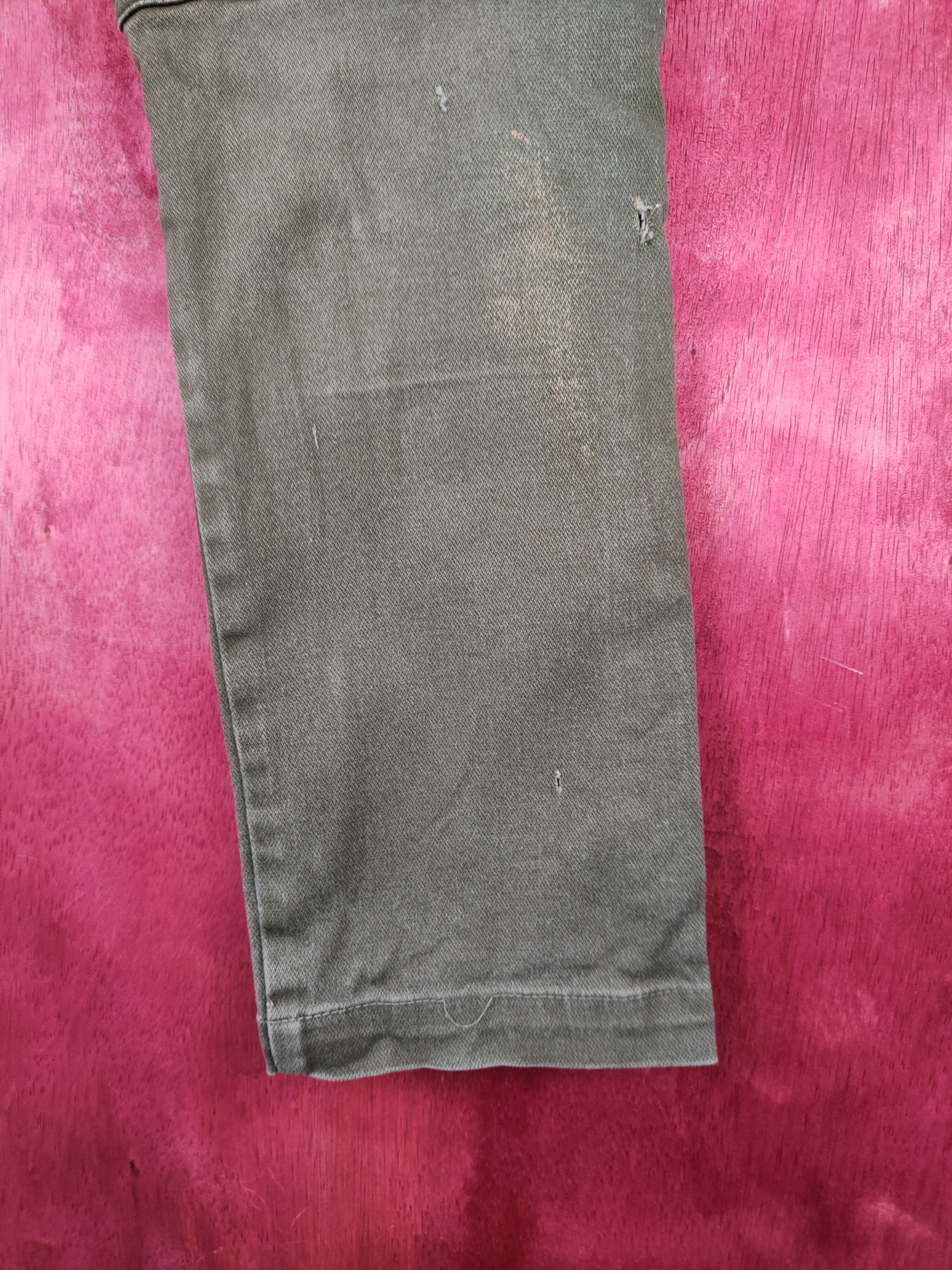 Japanese Brand Tora-Toraichi Olive Ripped Multipocket Cargo Pants #S815 Size US 30 / EU 46 - 19 Thumbnail