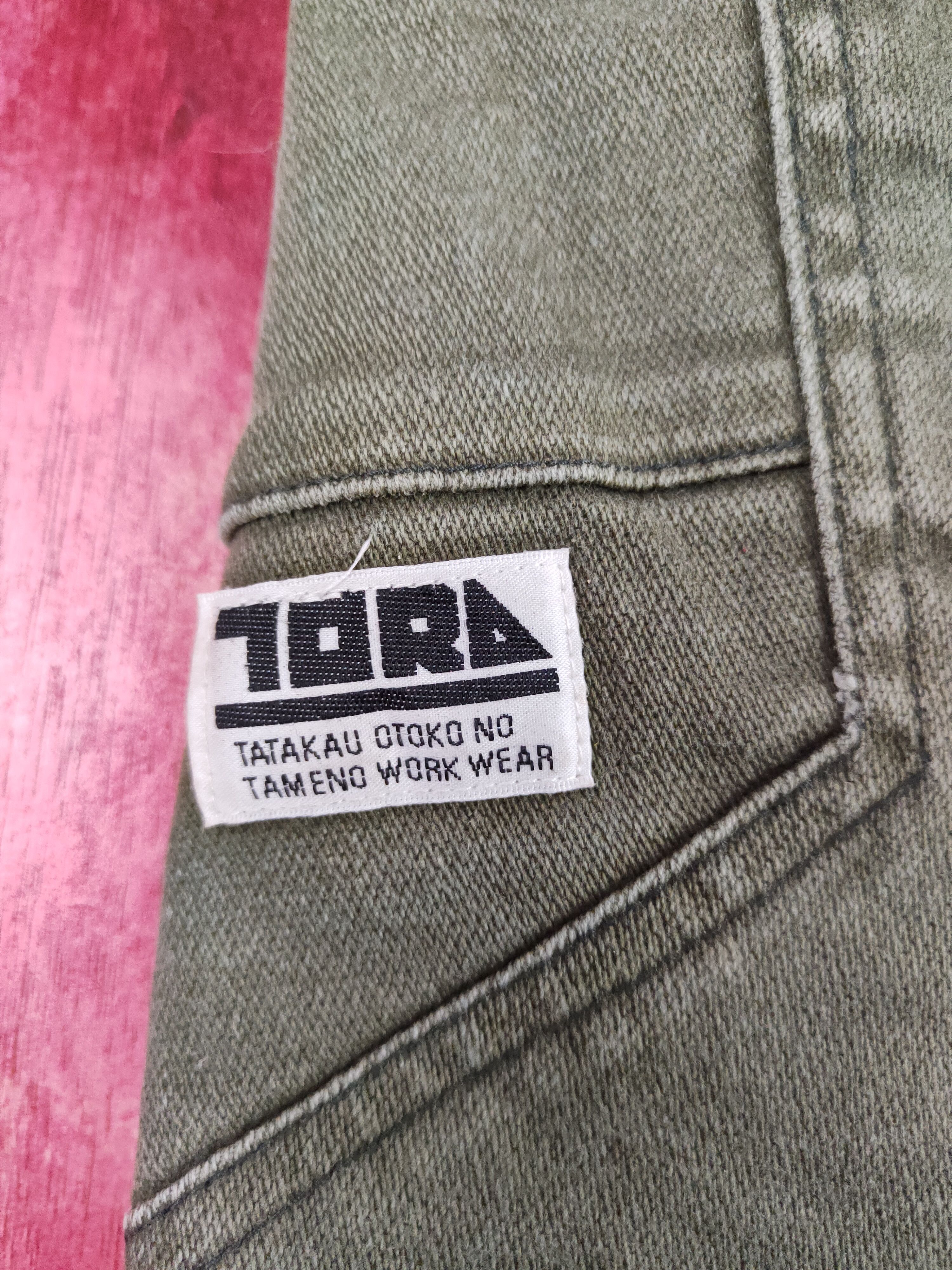 Japanese Brand Tora-Toraichi Olive Ripped Multipocket Cargo Pants #S815 Size US 30 / EU 46 - 13 Thumbnail