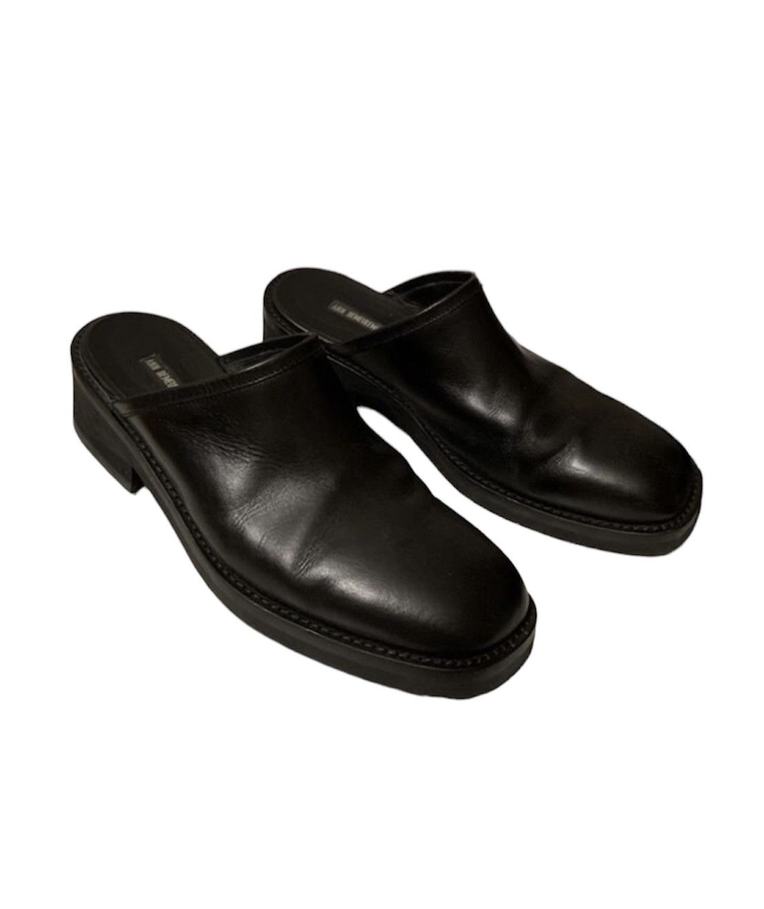 Ann Demeulemeester Ann Demeulemeester Leather Mules | Grailed