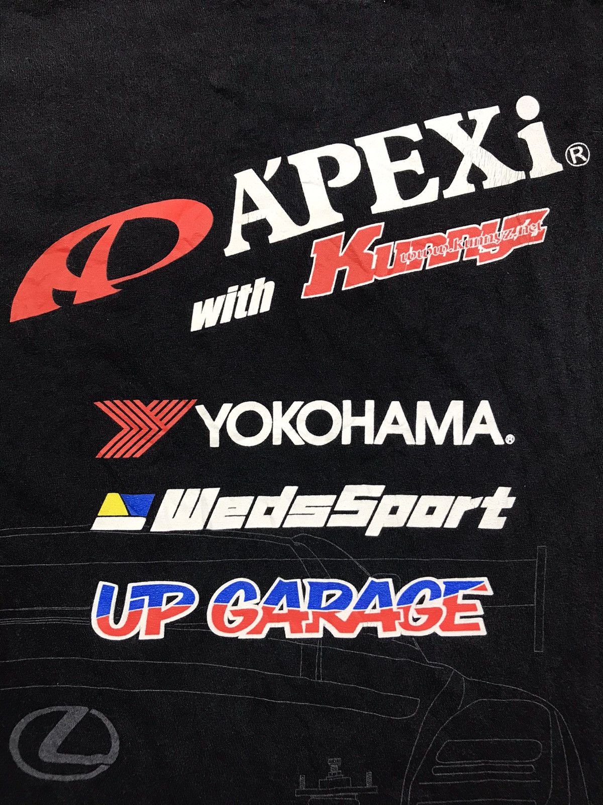 Sports Specialties × Vintage Y2K Nice faded YOKAHAMA APEXI UP GARAGE KUNNY WEDSSPORT TEE Size US M / EU 48-50 / 2 - 10 Thumbnail