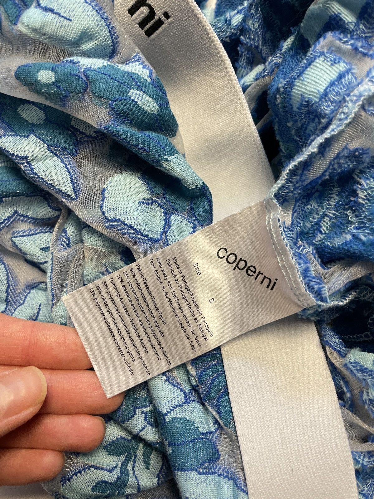 Coperni Coperni floral-print off-shoulder bodysuit Size S / US 4 / IT 40 - 14 Thumbnail
