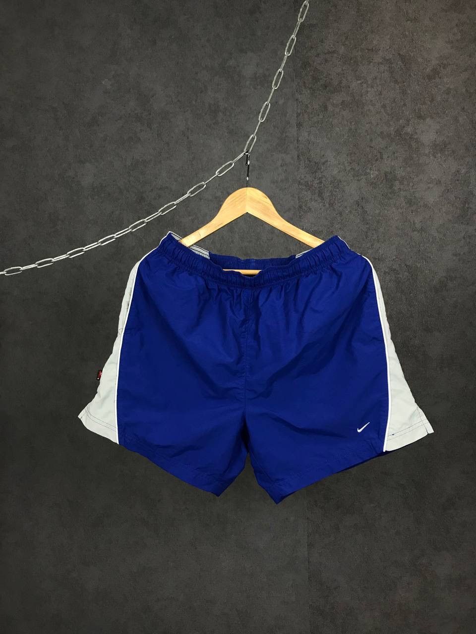 Nike × Vintage Nike swoosh streetwear vintage shorts Size US 32 / EU 48 - 1 Thumbnail
