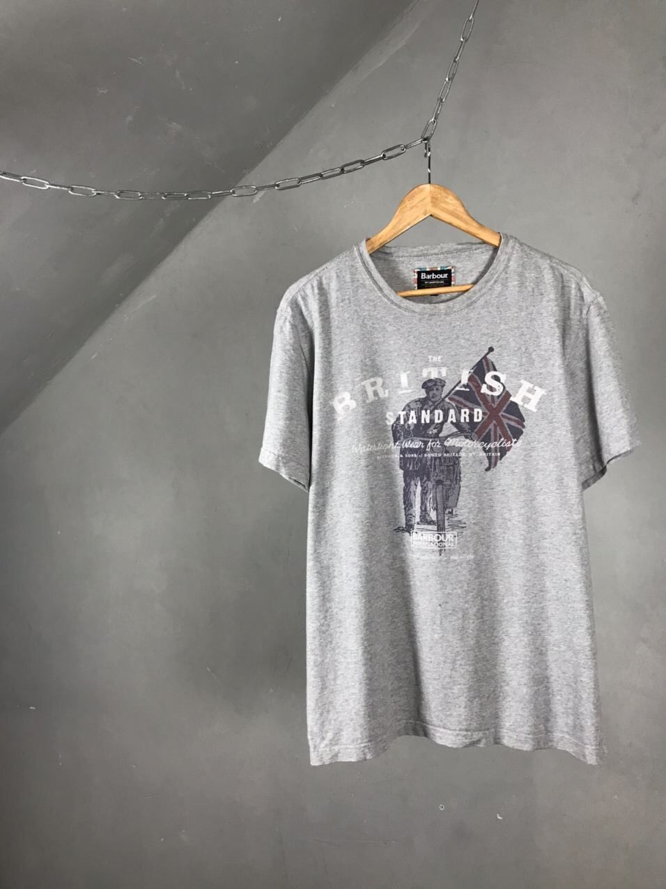 Barbour Barbour International Casual Streetwear Gray Tee Size US XL / EU 56 / 4 - 1 Thumbnail