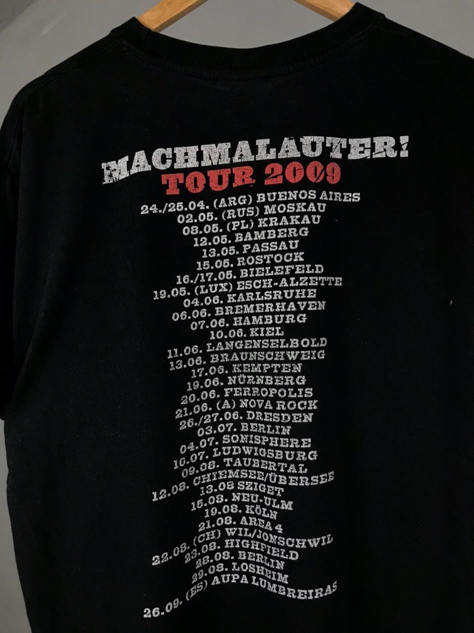Band Tees Die Toten Hosen 2009 Vintage Band Tour Tee Size US L / EU 52-54 / 3 - 7 Thumbnail
