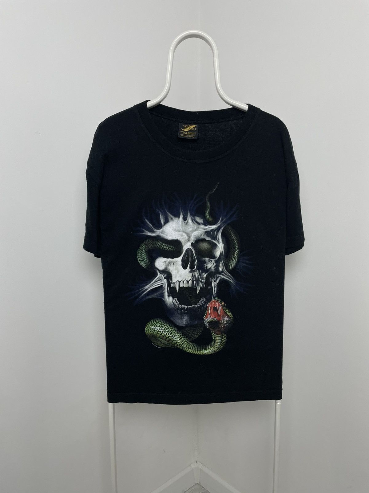 Band Tees skull snake tee Wild Planet Made in Australia 2008 age tee Size US L / EU 52-54 / 3 - 1 Thumbnail