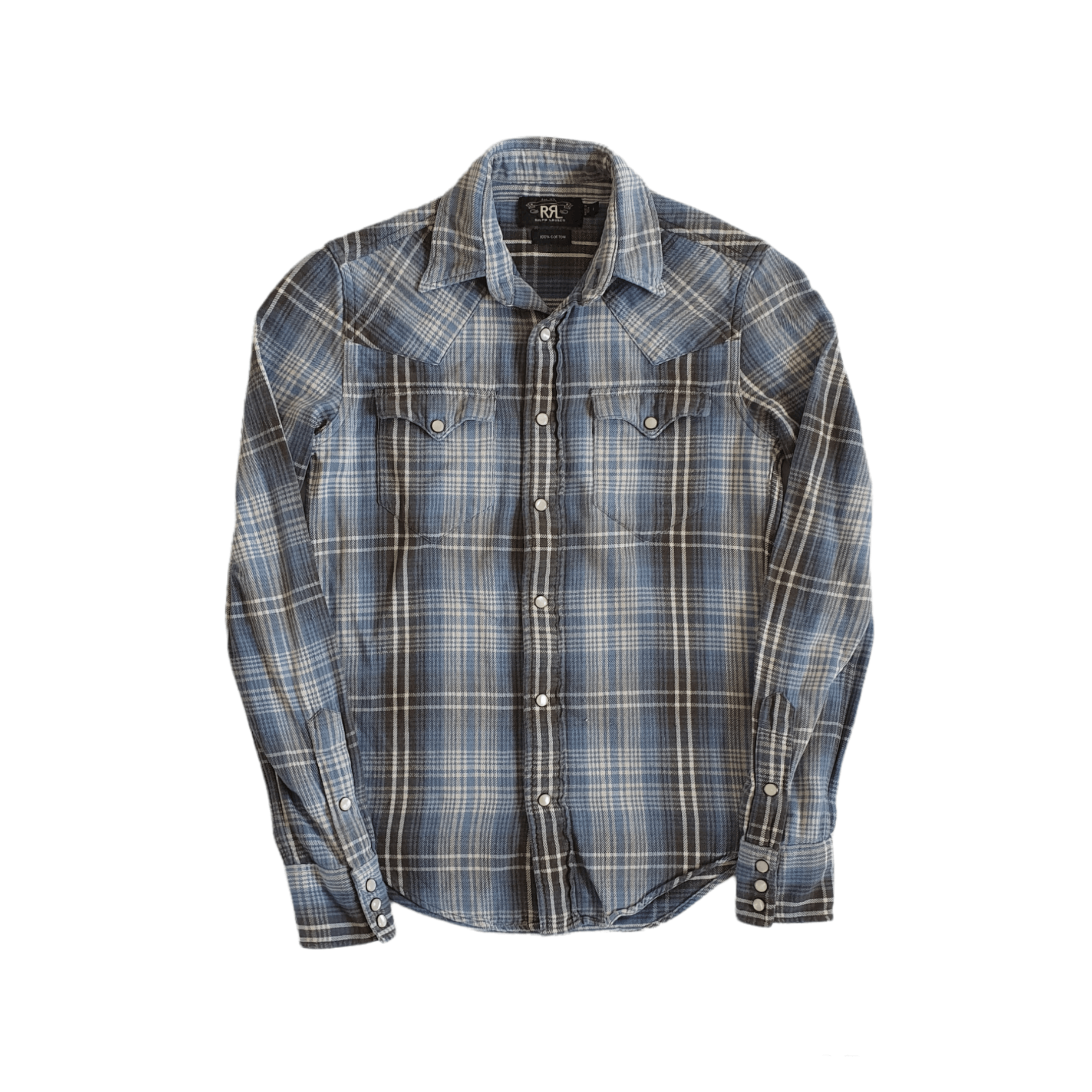 RRL Button Up Work Flannel Shirt