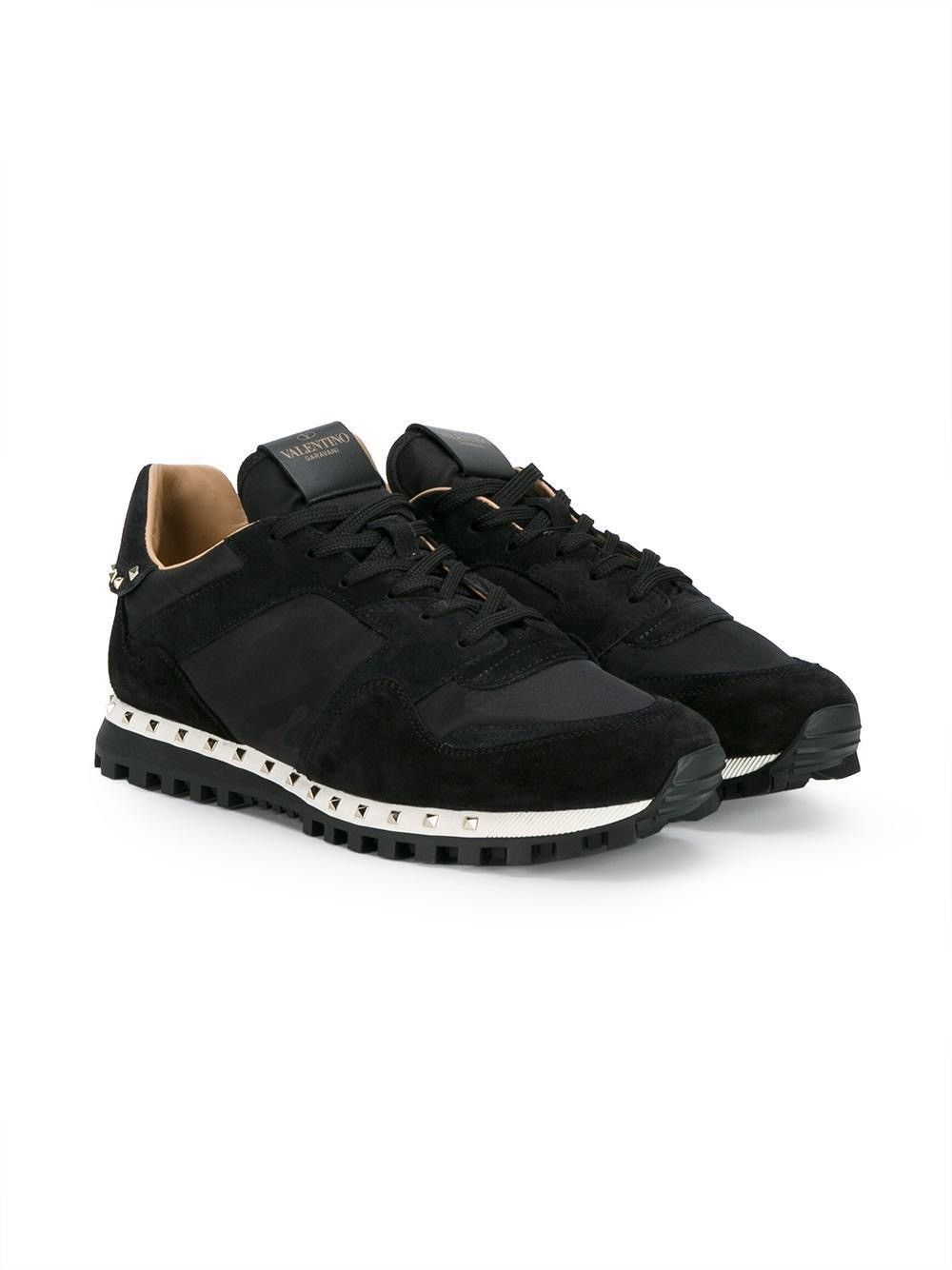 Valentino Valentino Garavani Suede-trim Soul Rockstud sneakers Size US 10 / EU 43 - 5 Thumbnail