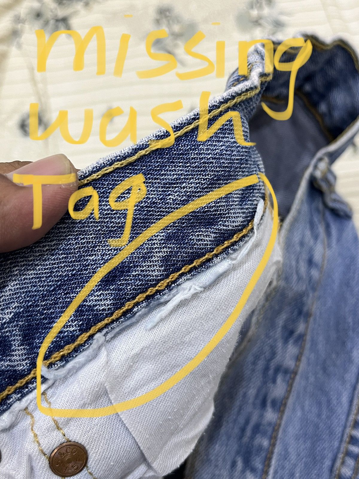 Levi's (Dddd). LEVIS 501 DISTRESSED DENIM Size US 33 - 19 Thumbnail