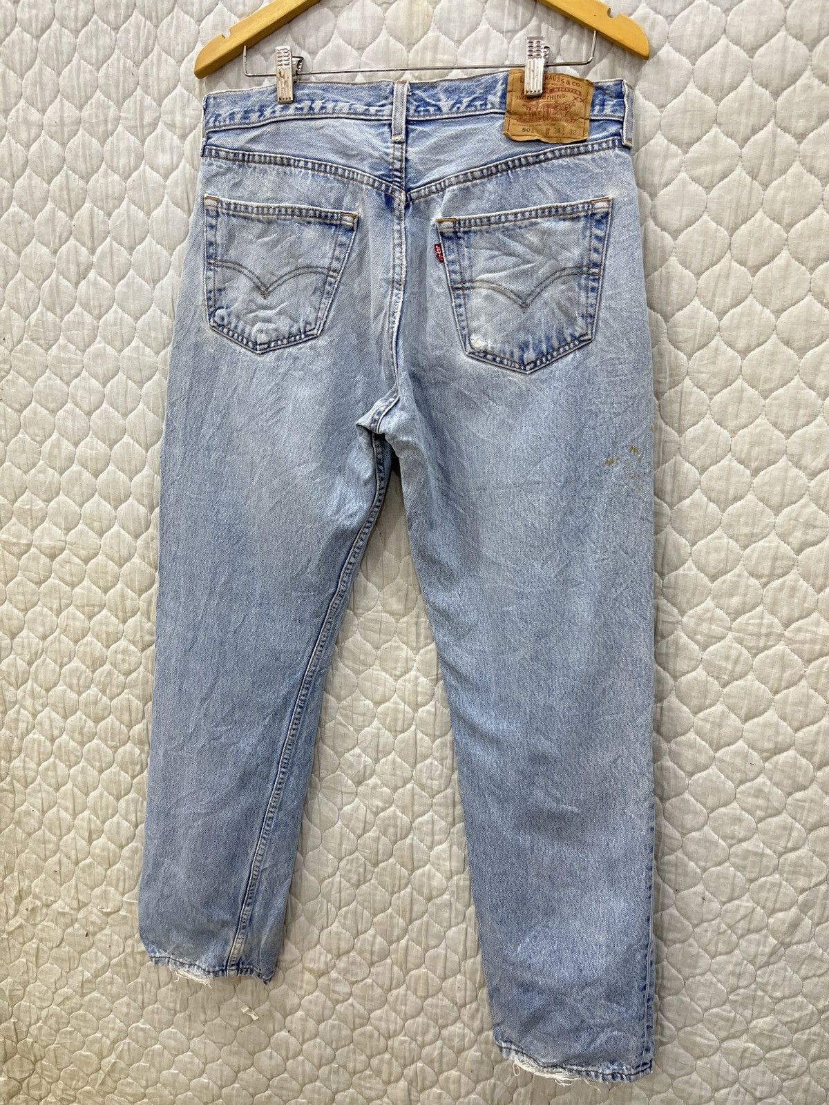 Levi's (Dddd). VINTAGE LEVIS 501 DISTRESSED DENIM Size US 33 - 3 Thumbnail