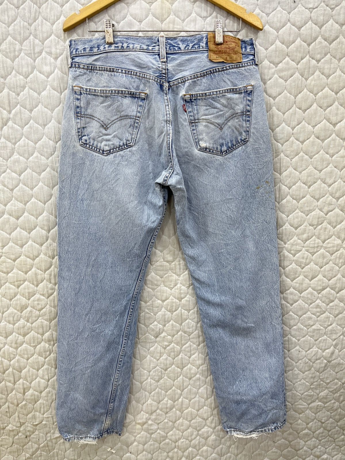Levi's (Dddd). VINTAGE LEVIS 501 DISTRESSED DENIM Size US 33 - 1 Thumbnail