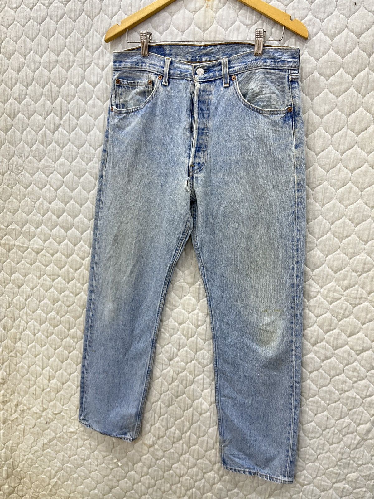 Levi's (Dddd). VINTAGE LEVIS 501 DISTRESSED DENIM Size US 32 / EU 48 - 4 Thumbnail