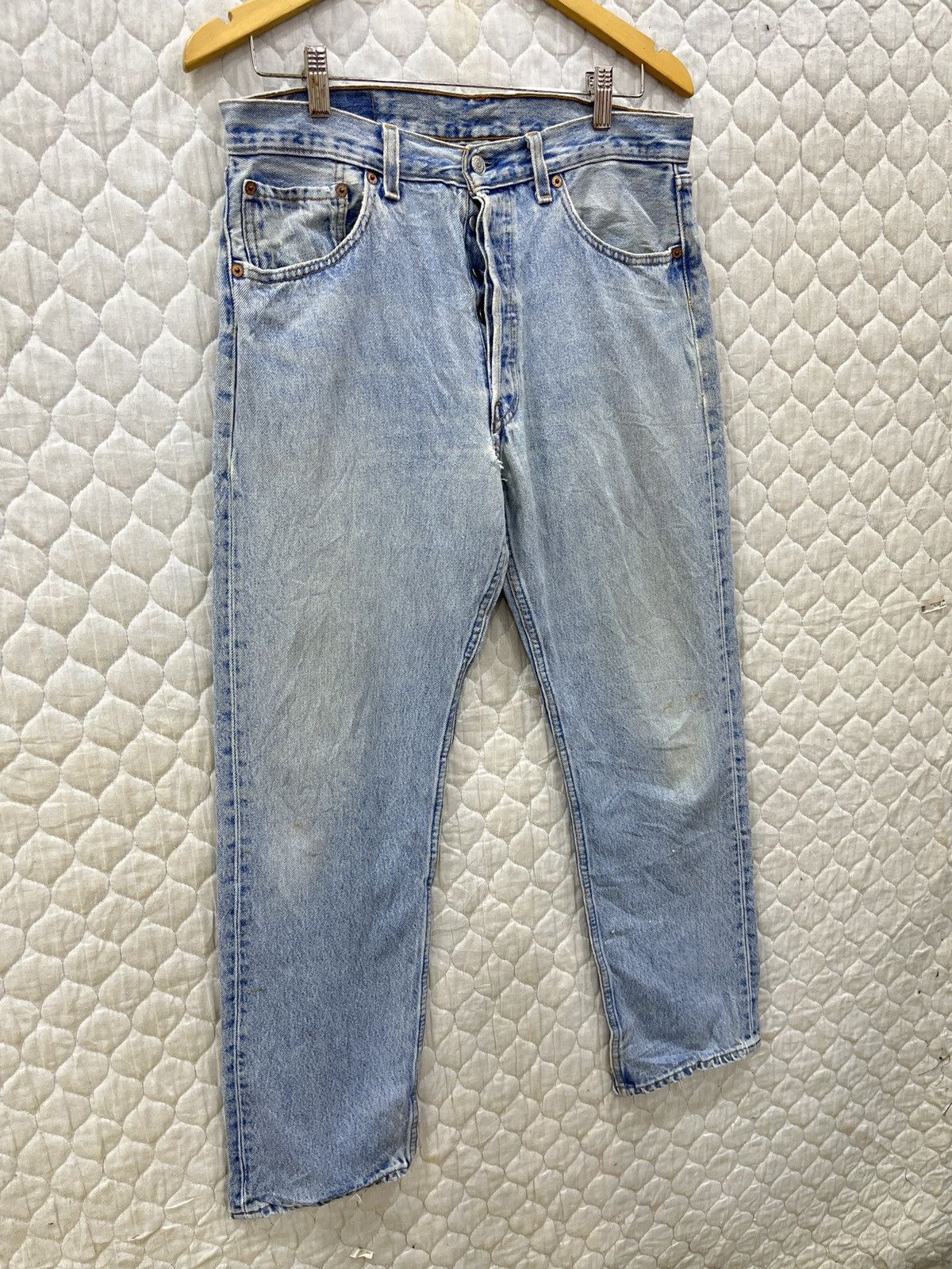 Levi's (Dddd). VINTAGE LEVIS 501 DISTRESSED DENIM Size US 32 / EU 48 - 6 Thumbnail
